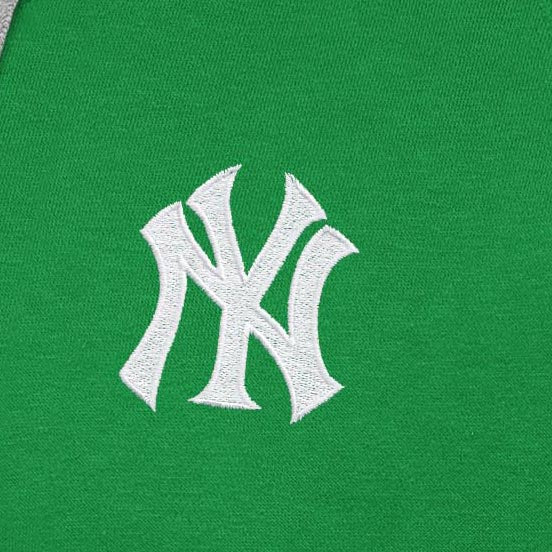 New York Yankees Victory St Patricks Day White Logo Pullover Hood - Image 2