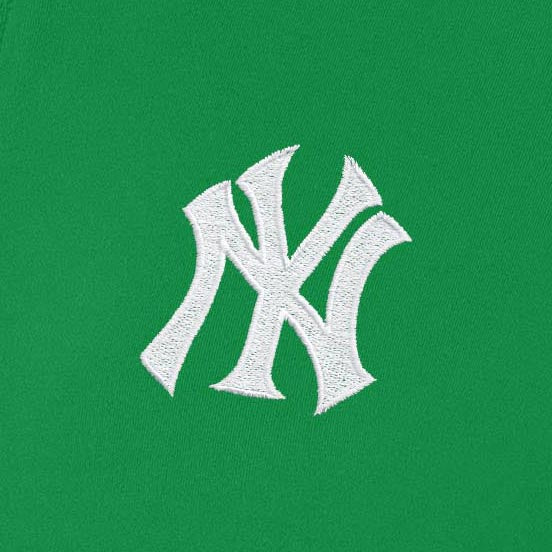New York Yankees Womens Intent St Patricks Day White Logo Quarter Zip Pullover - Image 2