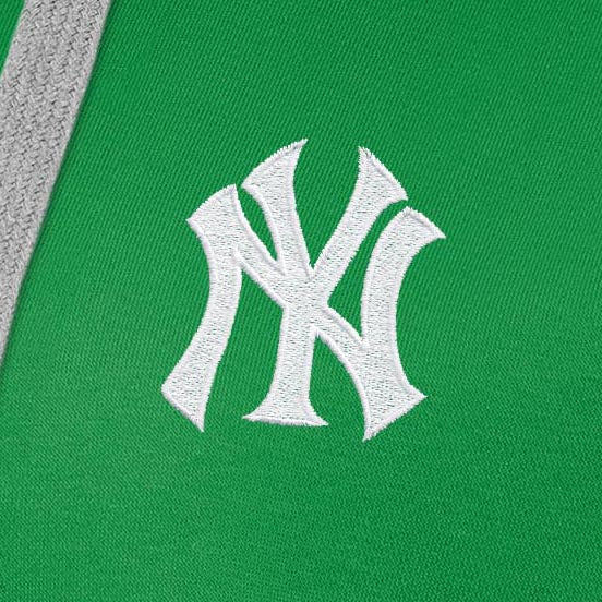 New York Yankees Womens Victory St Patricks Day White Logo Pullover Hood - Image 2