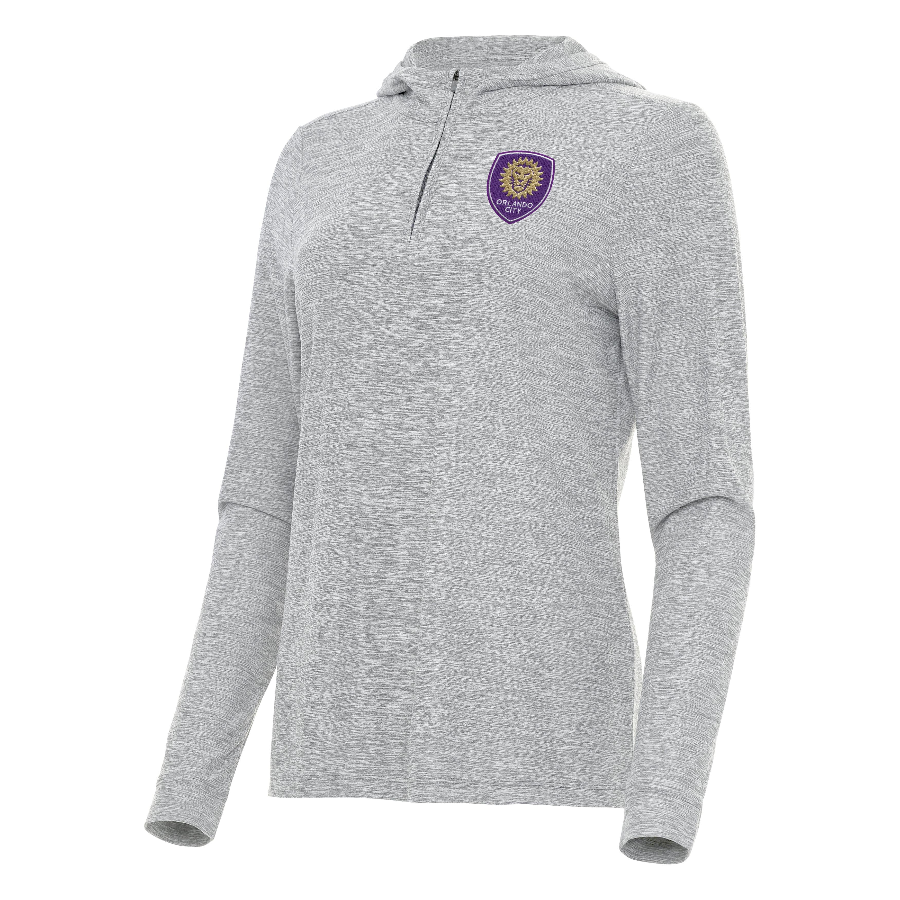 Orlando City SC Womens Daybreak Quarter Zip Pullover Hood