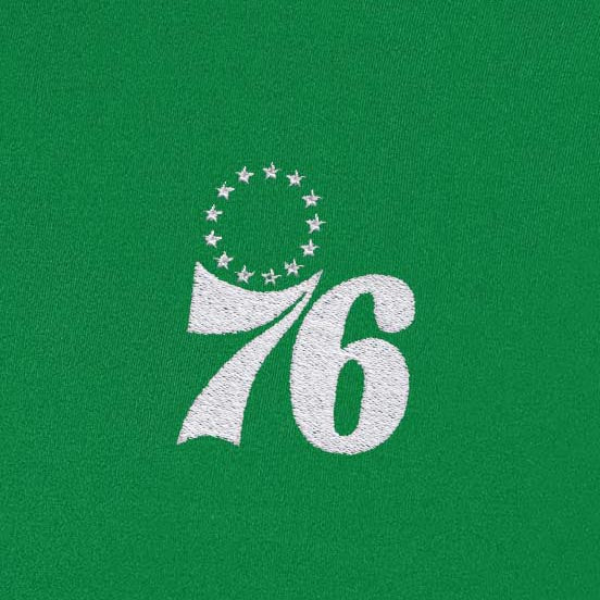 Philadelphia 76ers Era St Patricks Day White Logo Polo - Image 2