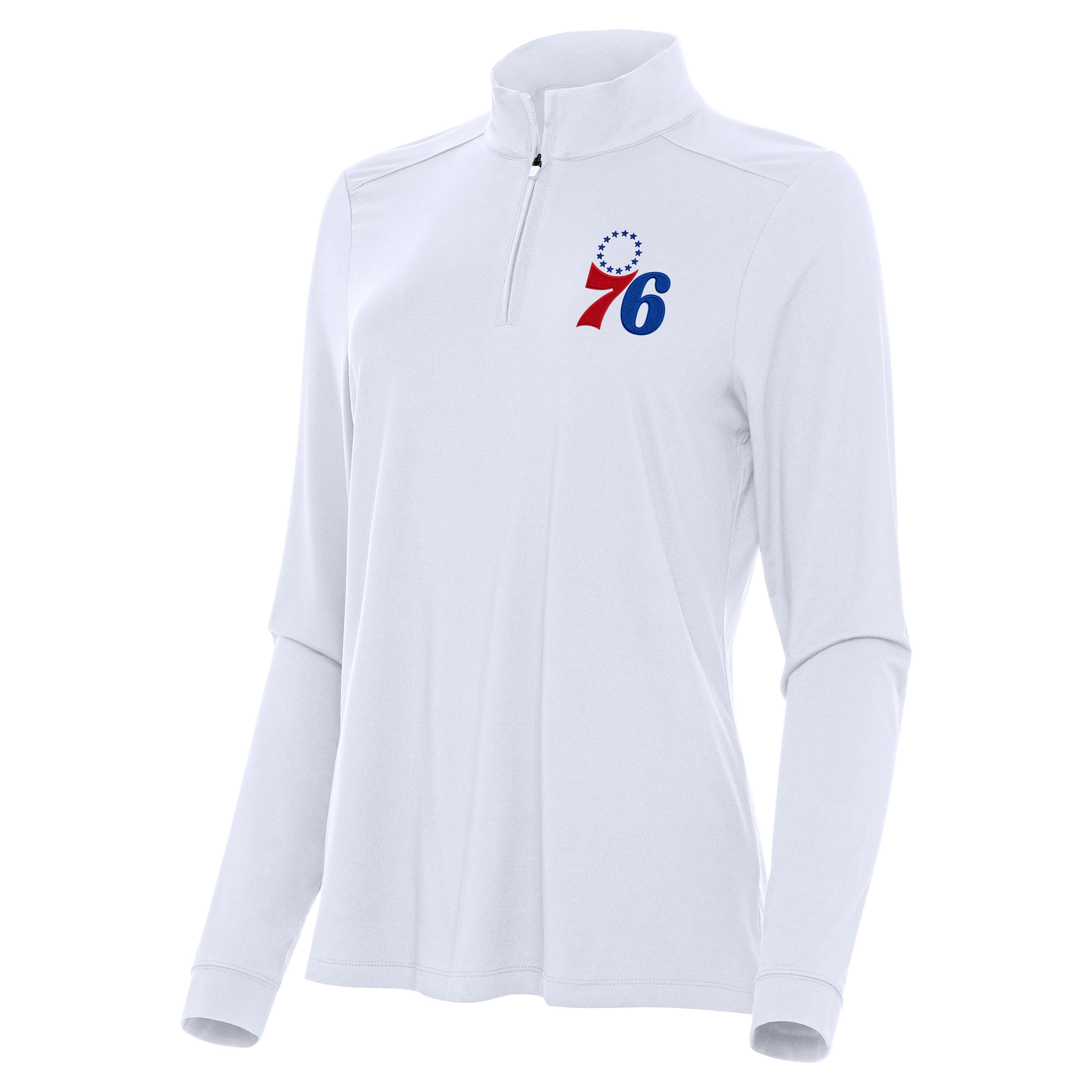 Philadelphia 76ers Womens Intent Quarter Zip Pullover