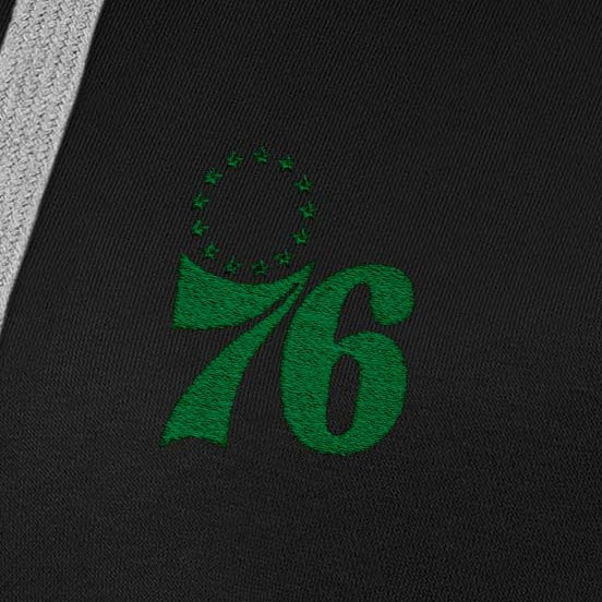 Philadelphia 76ers Womens Victory St Patricks Day Pullover Hood - Image 4