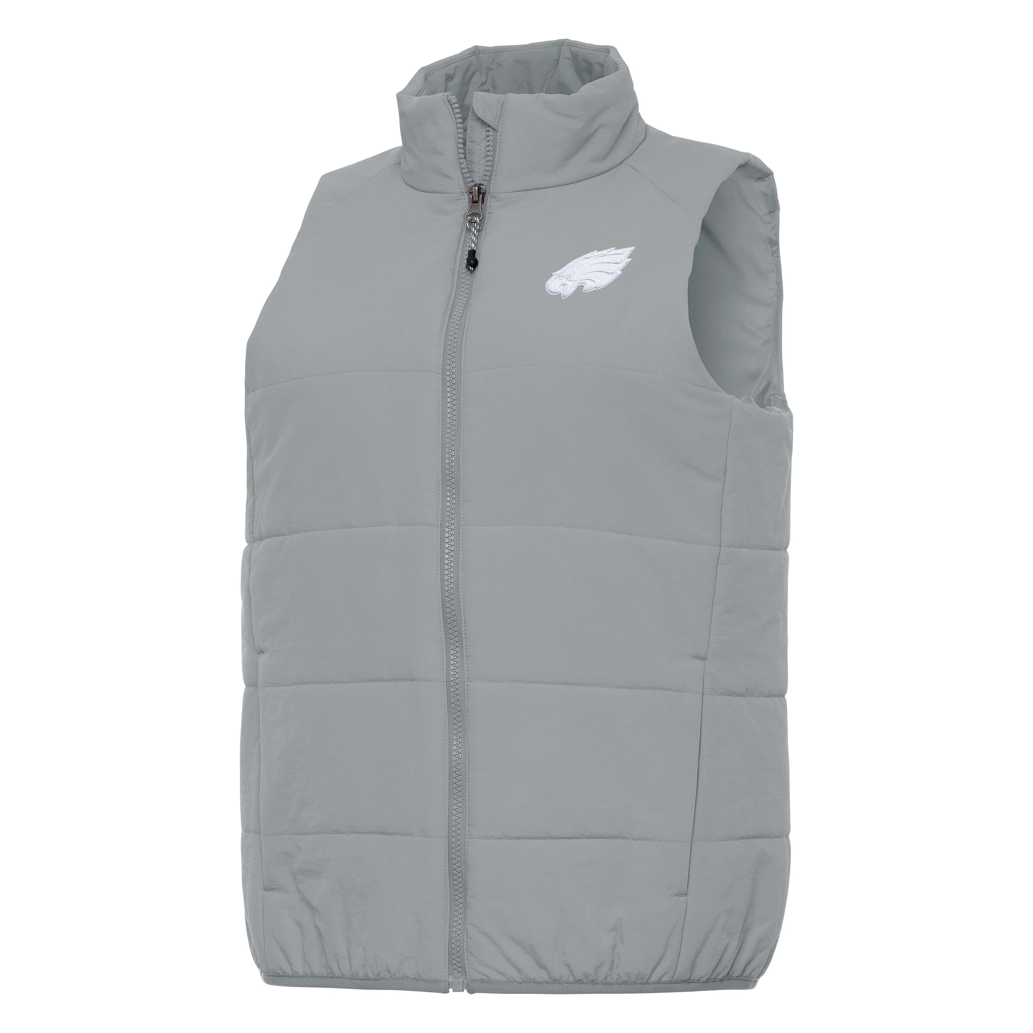 Philadelphia Eagles Womens Experience White Logo Full Zip Vest