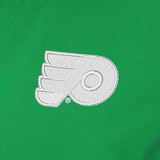 Philadelphia Flyers Womens Era St Patricks Day white Logo Polo - Image 2