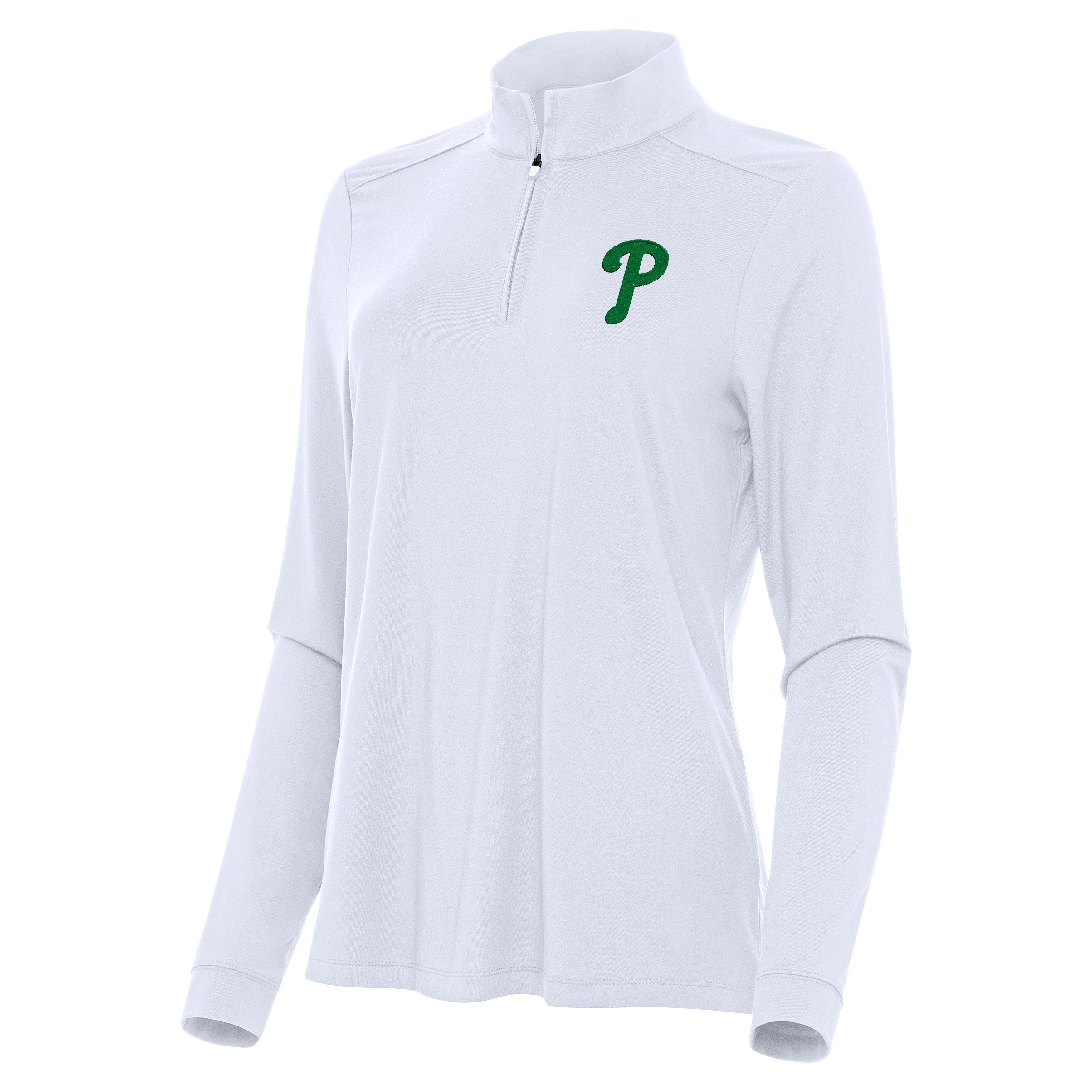 Philadelphia Phillies Womens Intent St Patricks Day Quarter Zip Pullover