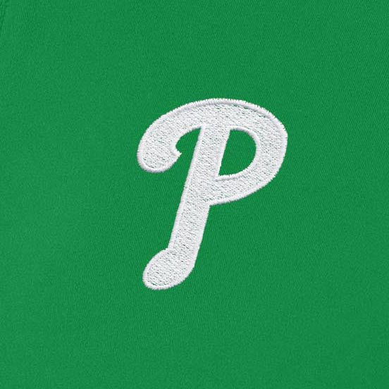 Philadelphia Phillies Womens Intent St Patricks Day White Logo Quarter Zip Pullover - Image 2