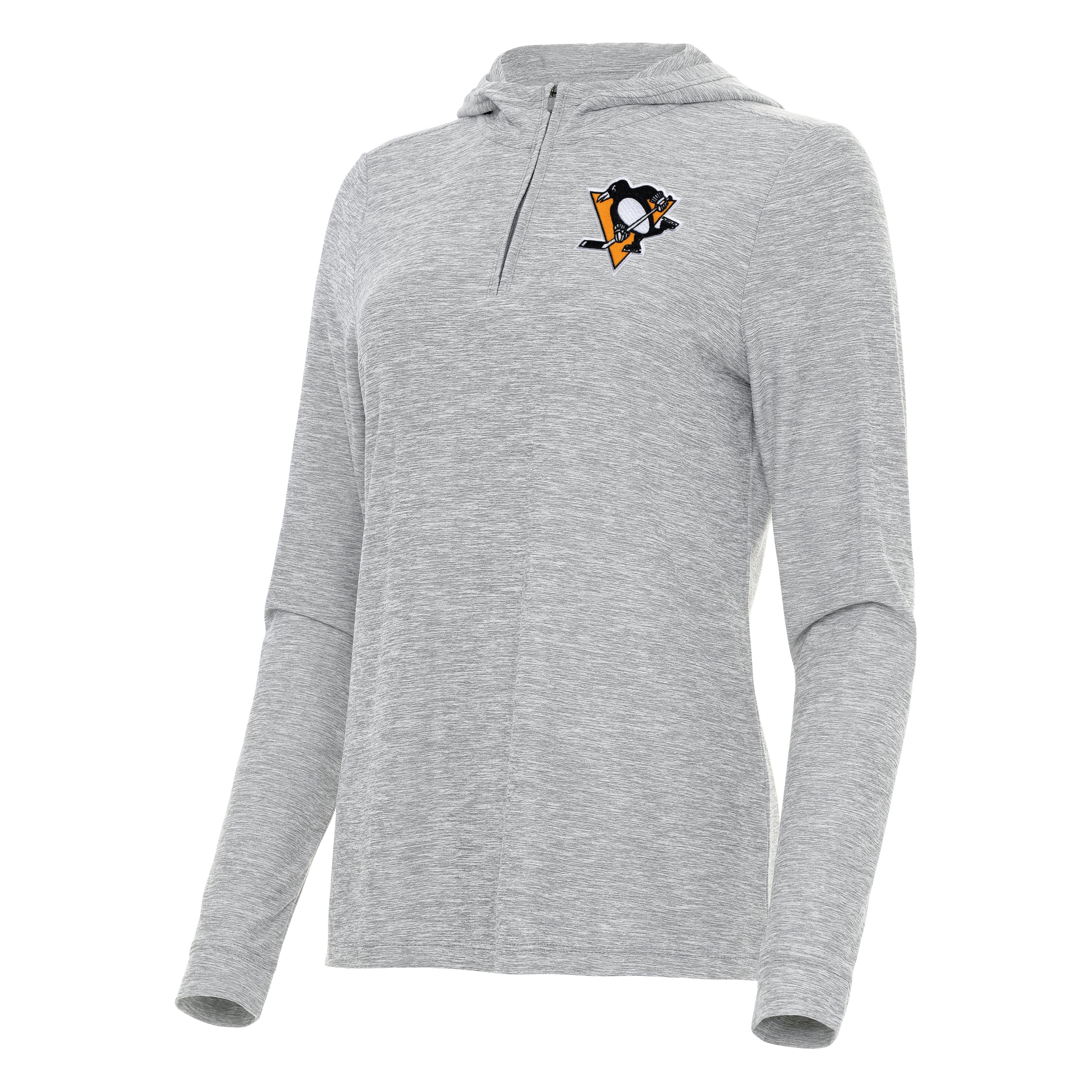 Pittsburgh Penguins Womens Daybreak Quarter Zip Pullover Hood - Image 2