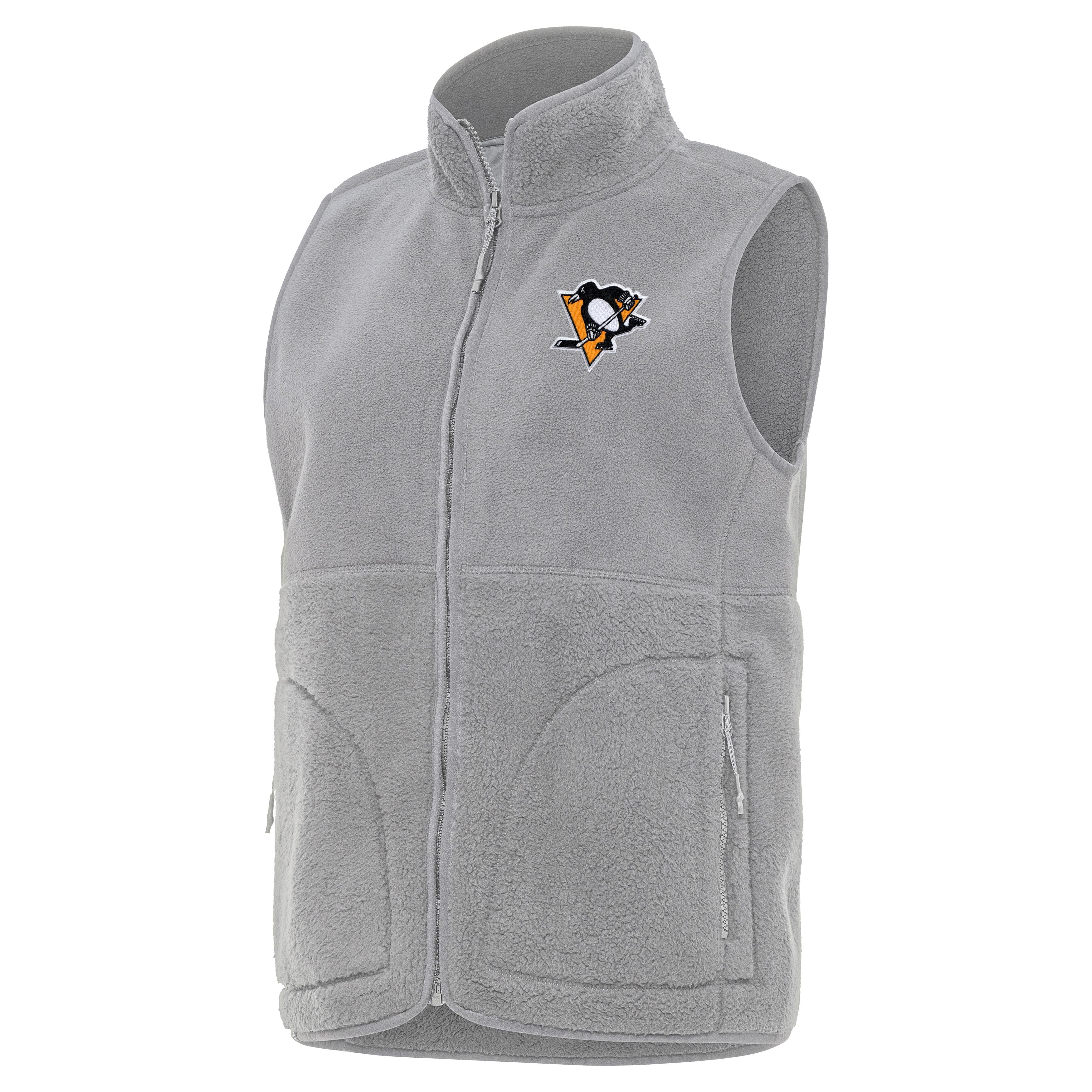 Pittsburgh Penguins Womens Nostalgic Full Zip Vest - Image 2