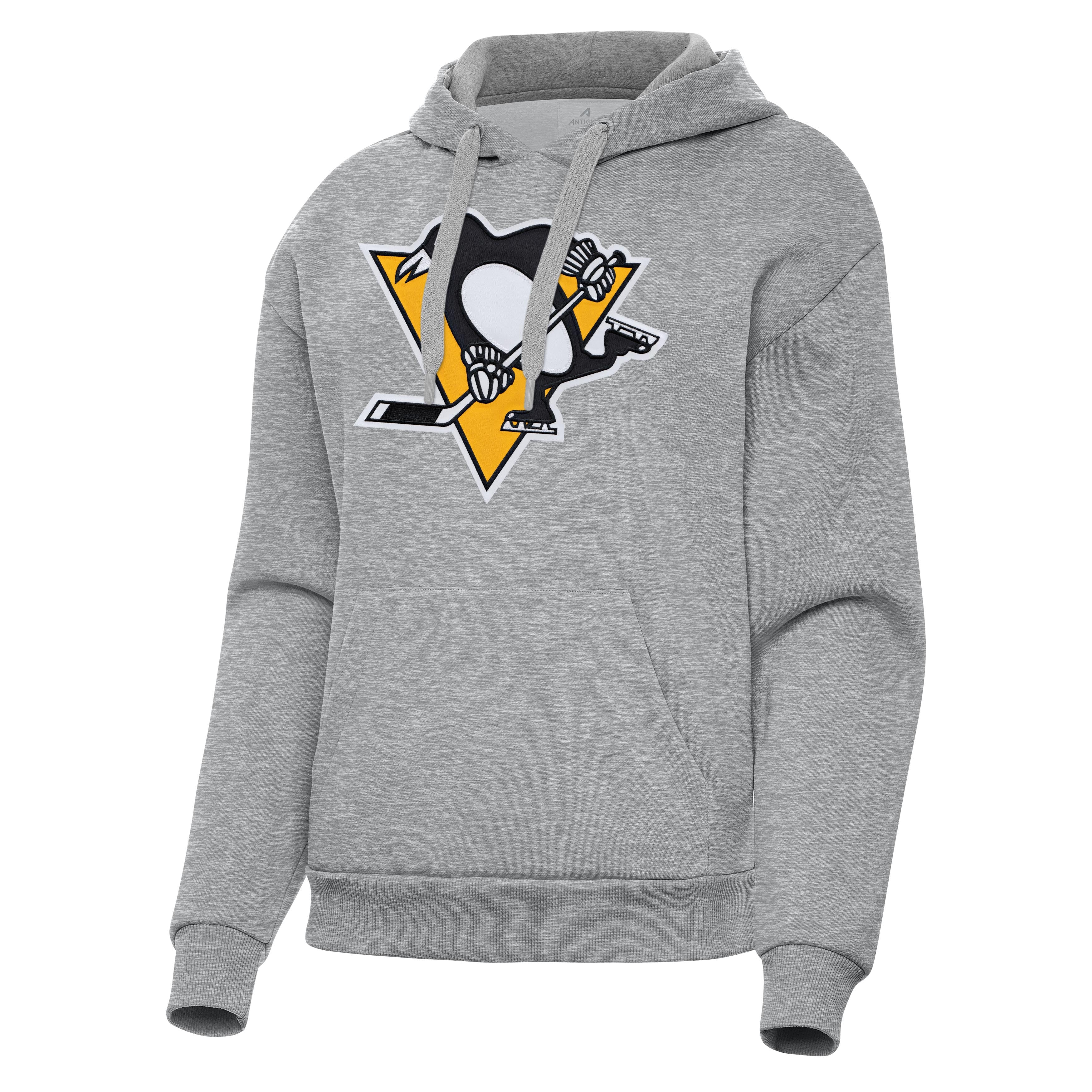 Pittsburgh Penguins Womens Victory Full Front Logo Pullover Hood - Image 3