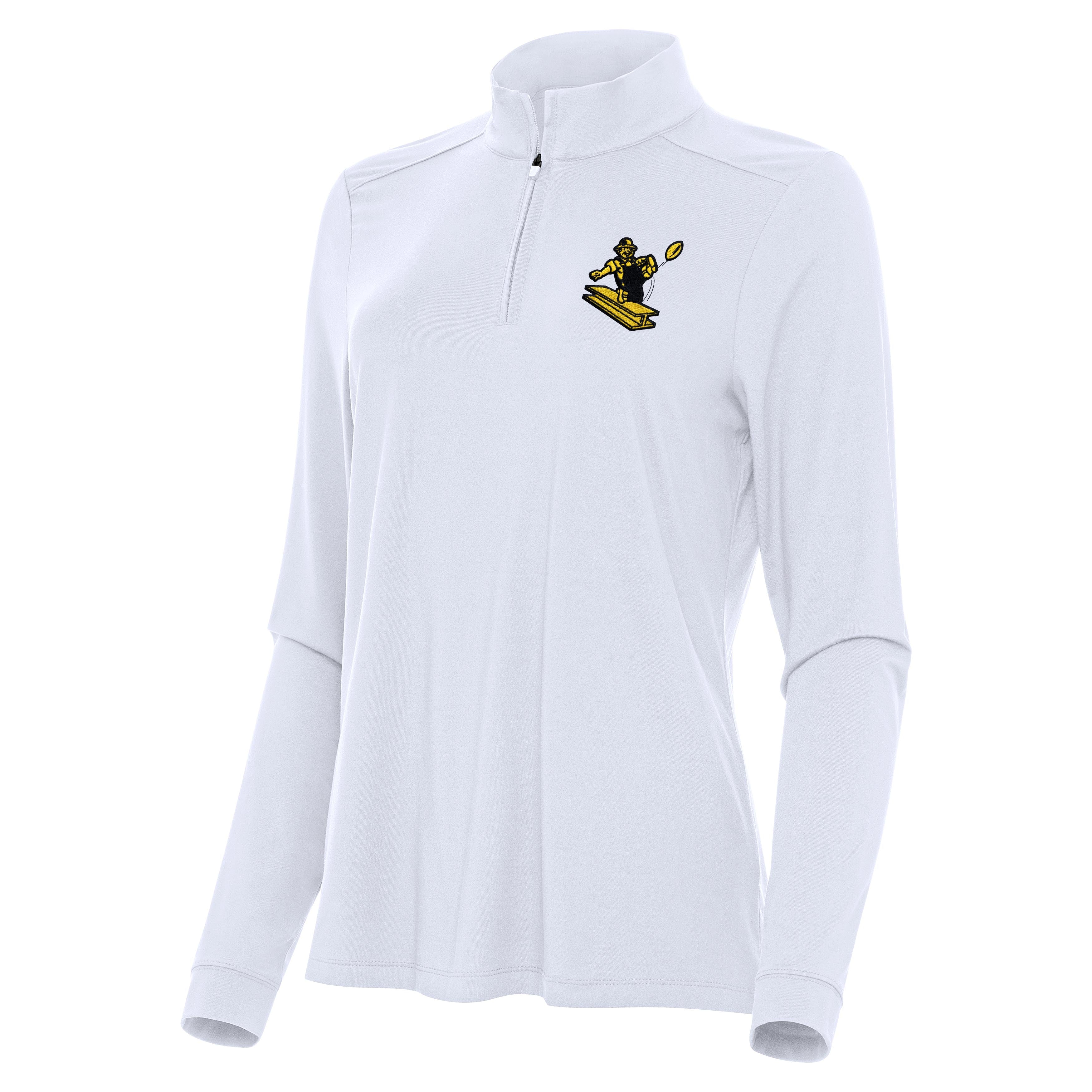 Pittsburgh Steelers Throwback Womens Intent Quarter Zip Pullover