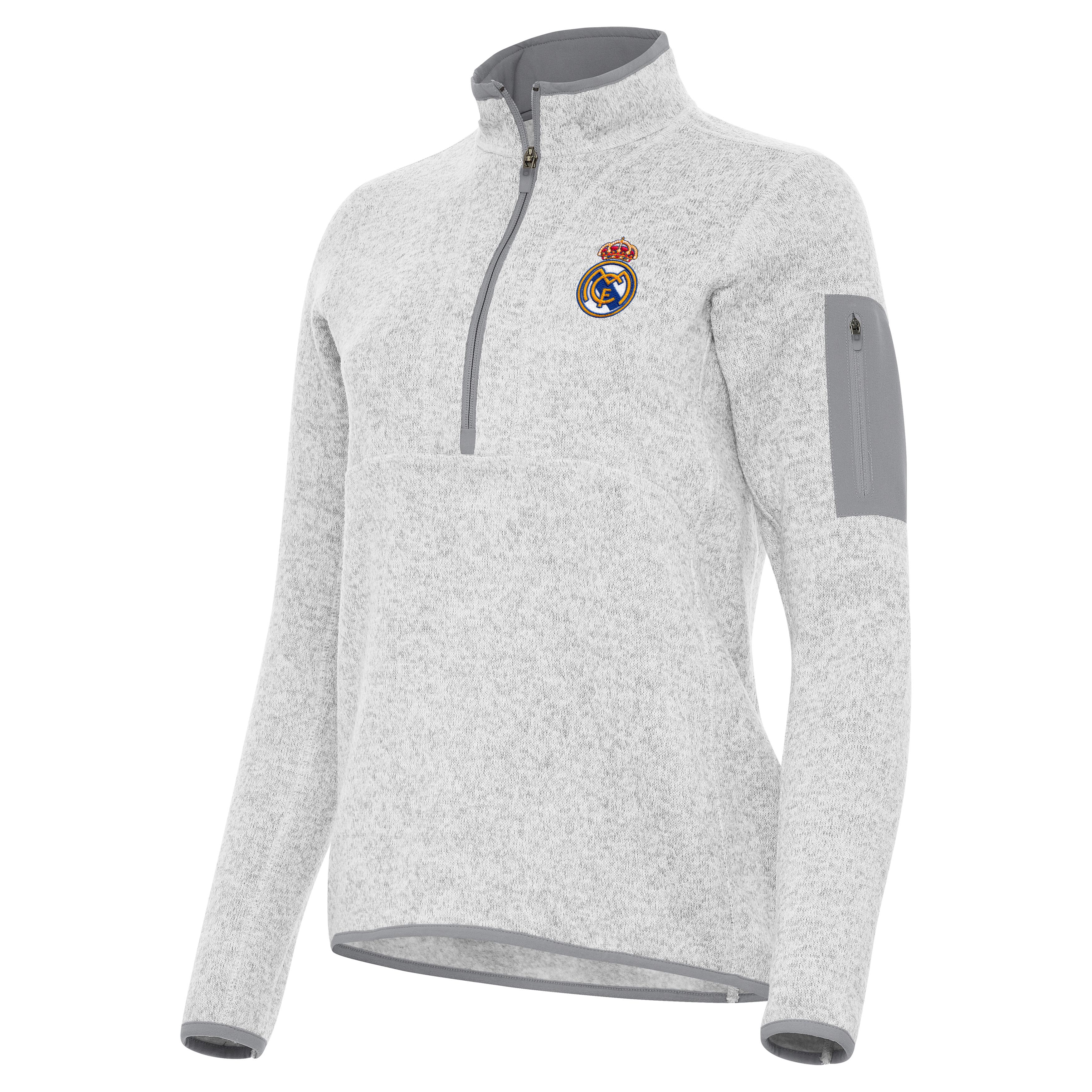 Real Madrid Womens Fortune Half Zip Pullover - Image 3