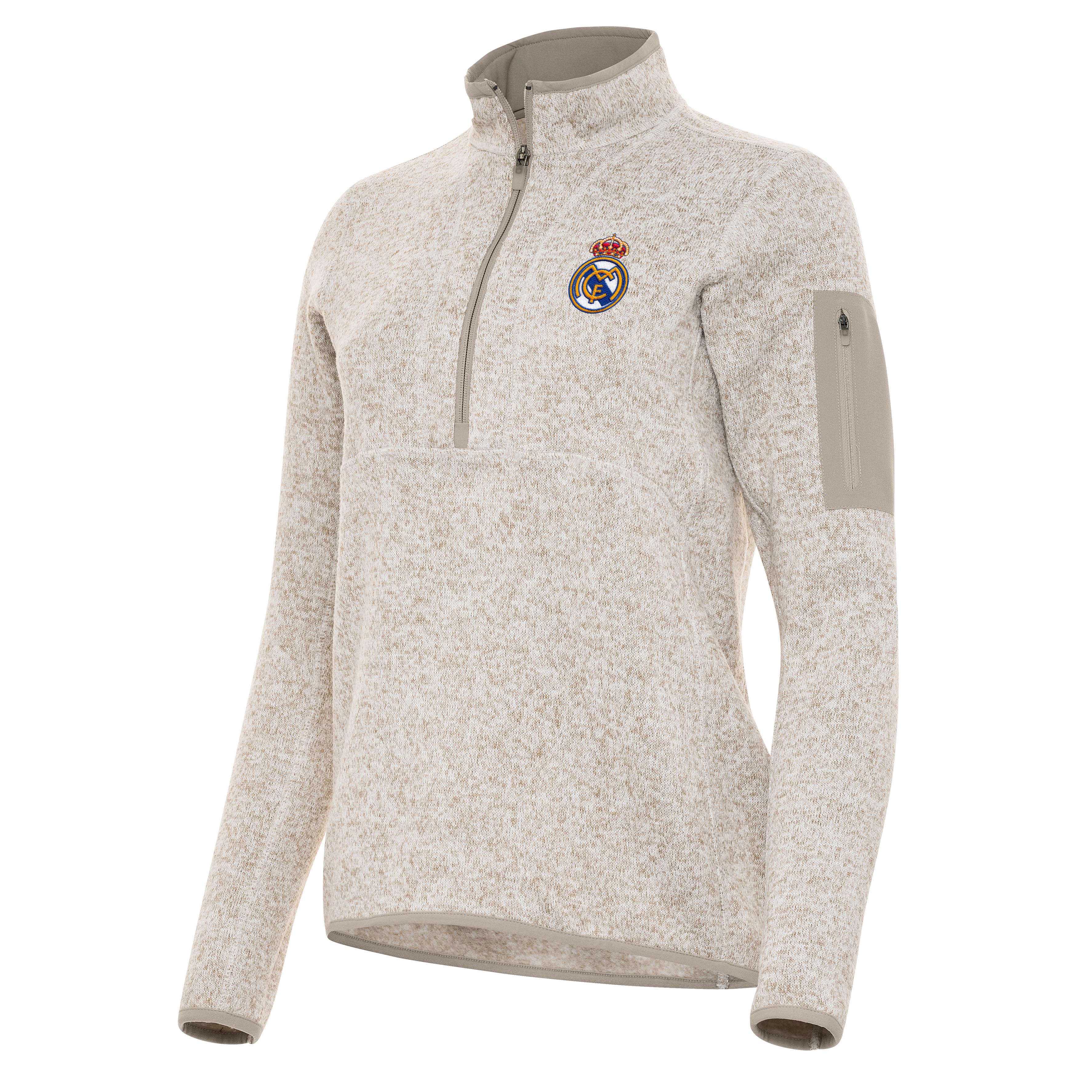 Real Madrid Womens Fortune Half Zip Pullover - Image 5