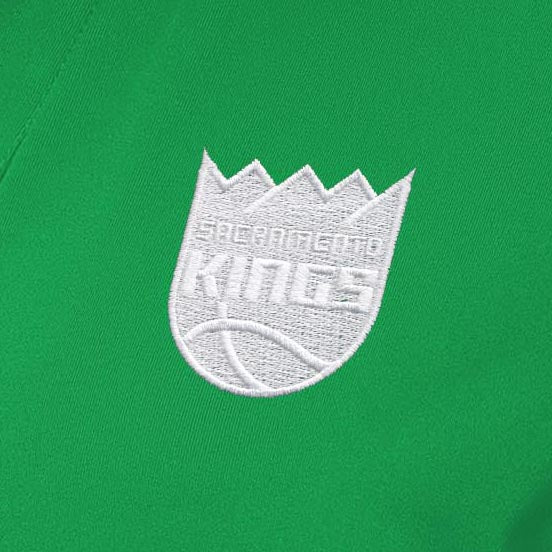 Sacramento Kings Womens Era St Patricks Day White Logo Polo - Image 2