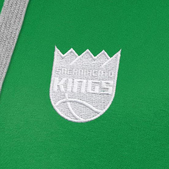 Sacramento Kings Womens Victory St Patricks Day White Logo Pullover Hood - Image 2