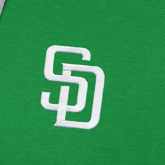 San Diego Padres Victory St Patricks Day White Logo Pullover Hood - Image 2