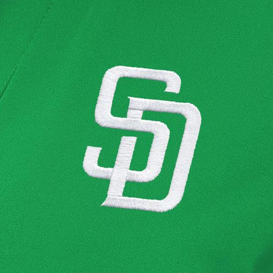 San Diego Padres Womens Era St Patricks Day White Logo Polo - Image 2
