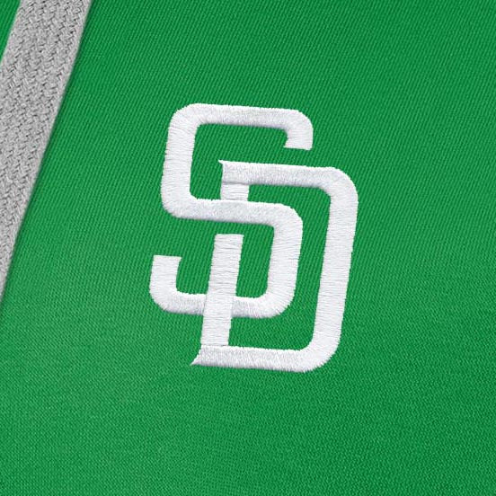 San Diego Padres Womens Victory St Patricks Day White Logo Pullover Hood - Image 2