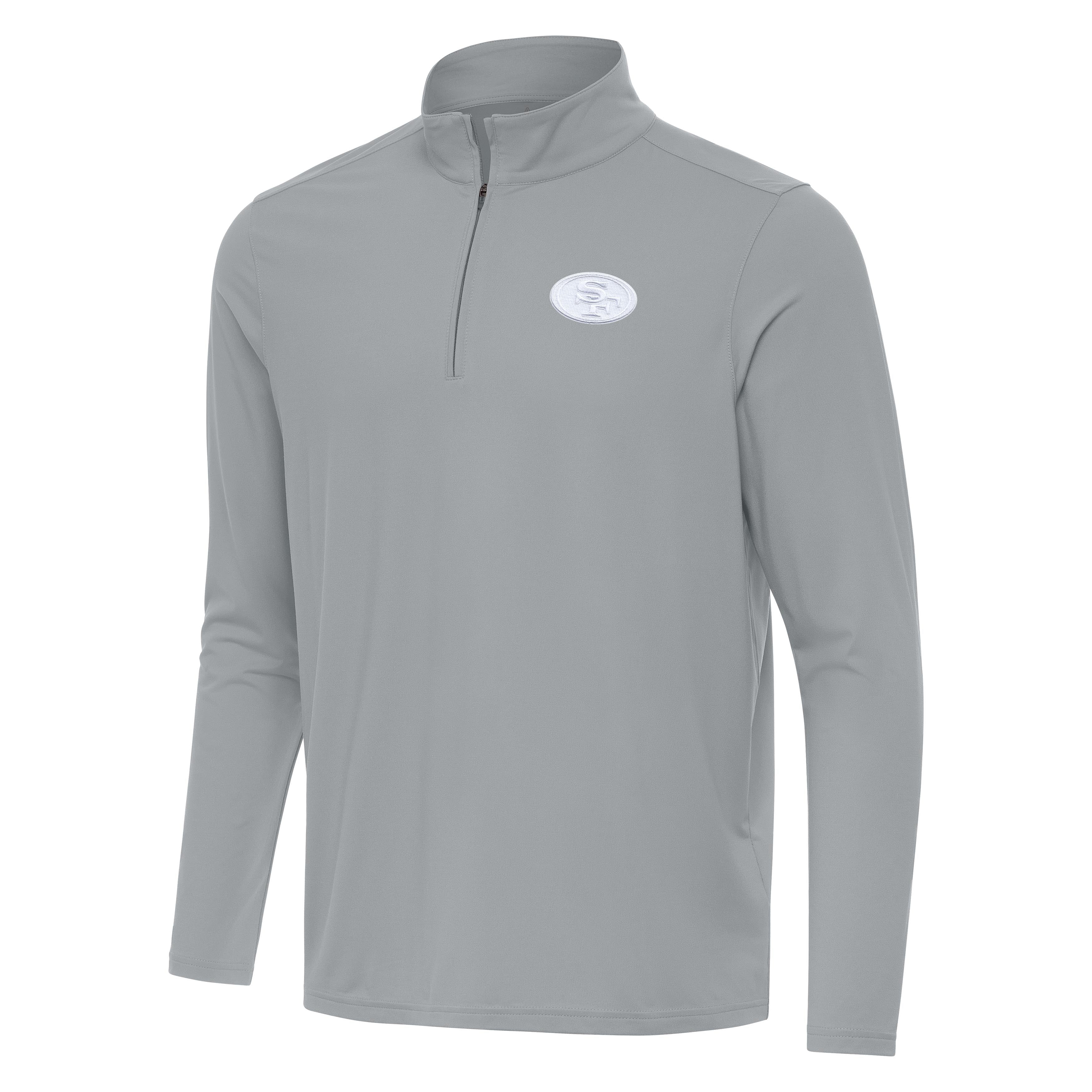 San Francisco 49ers Intent White Logo Quarter Zip Pullover - Image 3