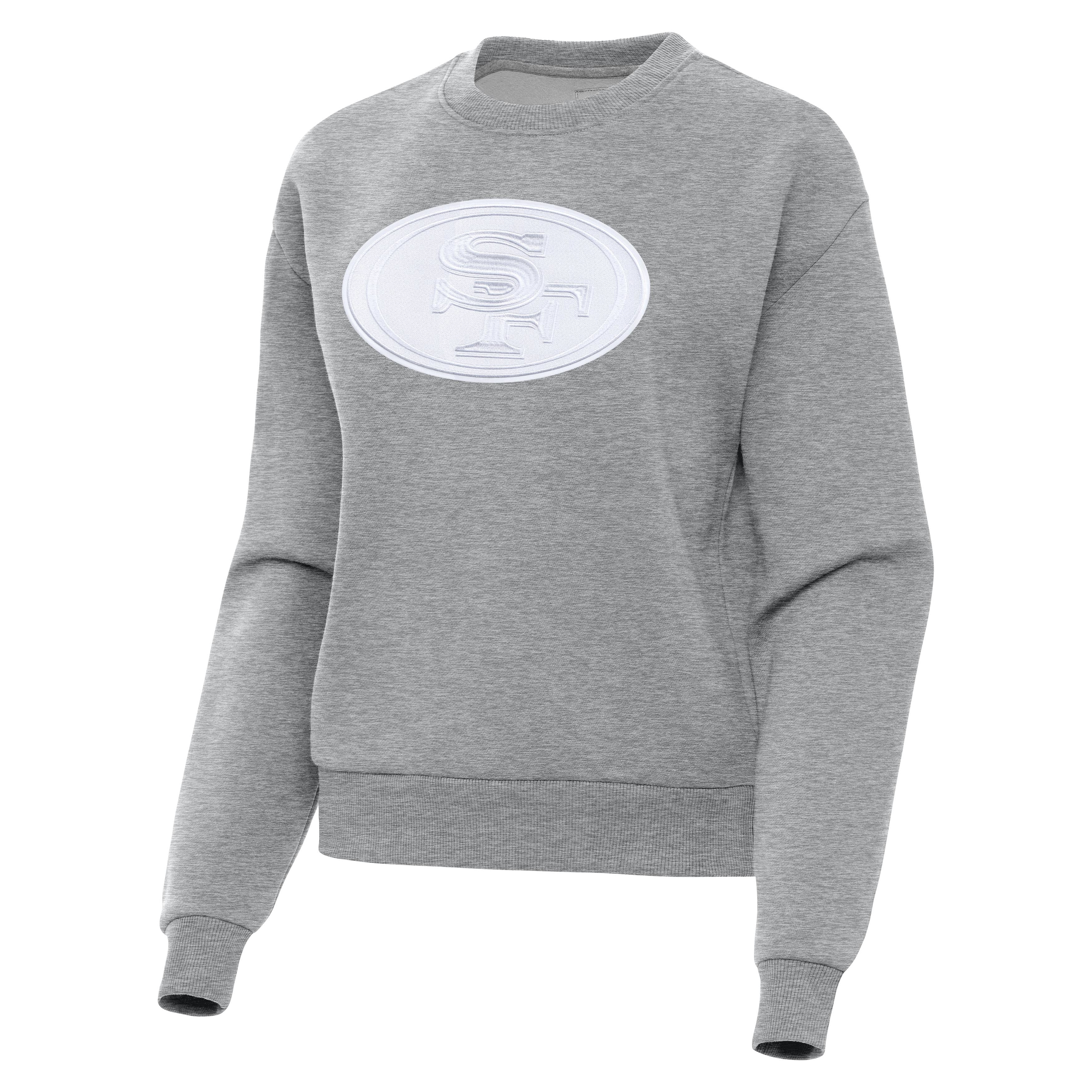 San Francisco 49ers Womens Victory Full Front Logo Crew - Image 2