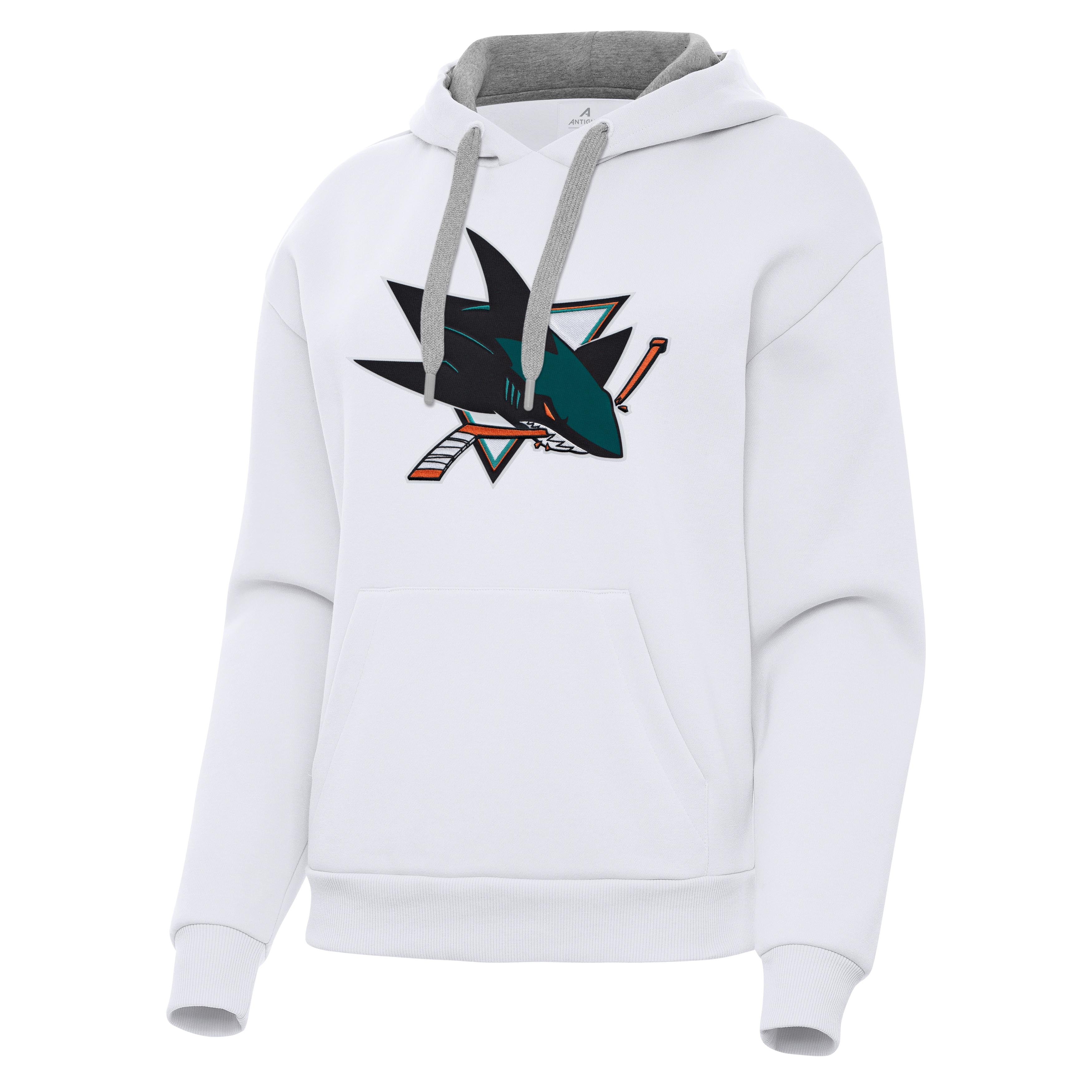 San Jose Sharks Womens Victory Full Front Logo Pullover Hood