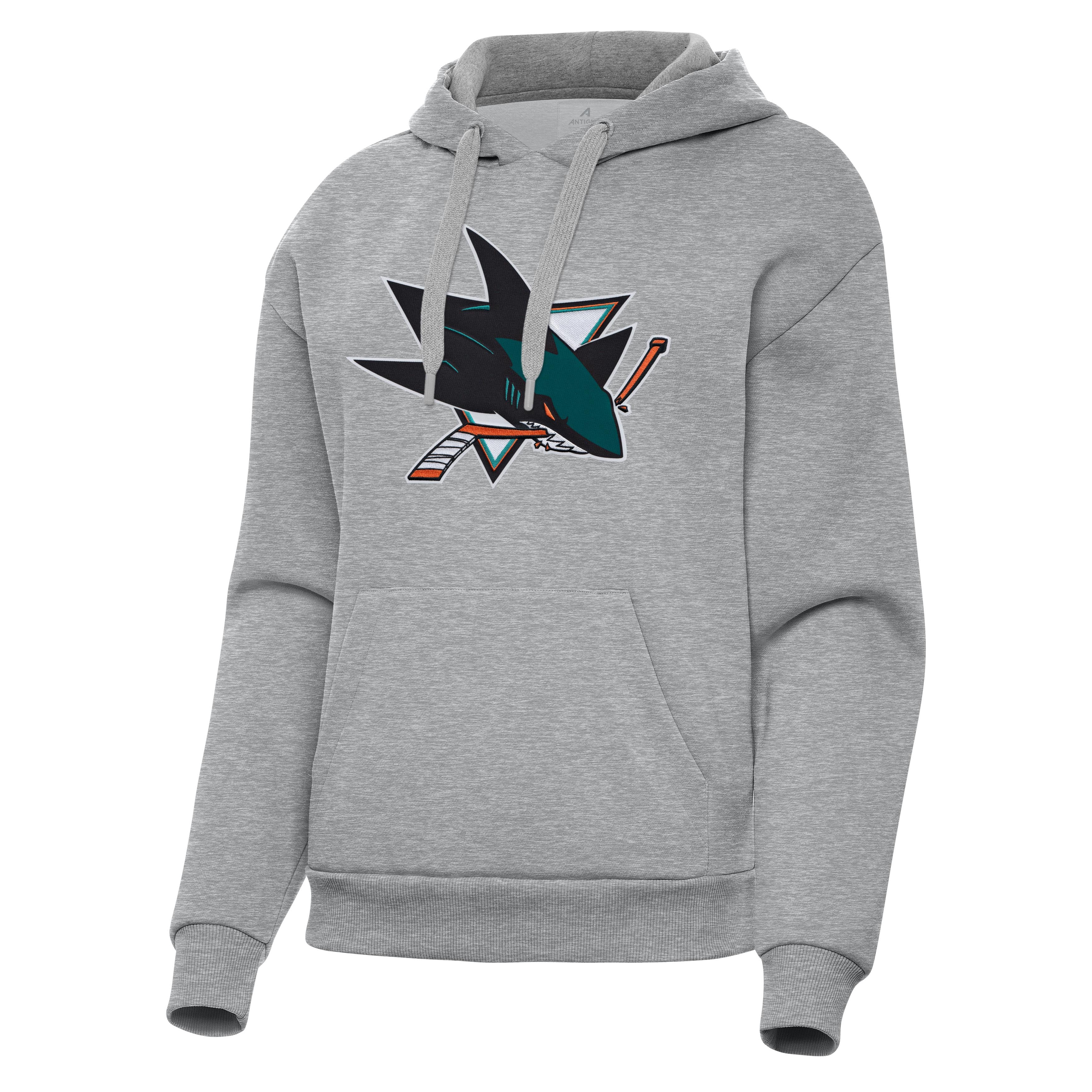 San Jose Sharks Womens Victory Full Front Logo Pullover Hood - Image 3