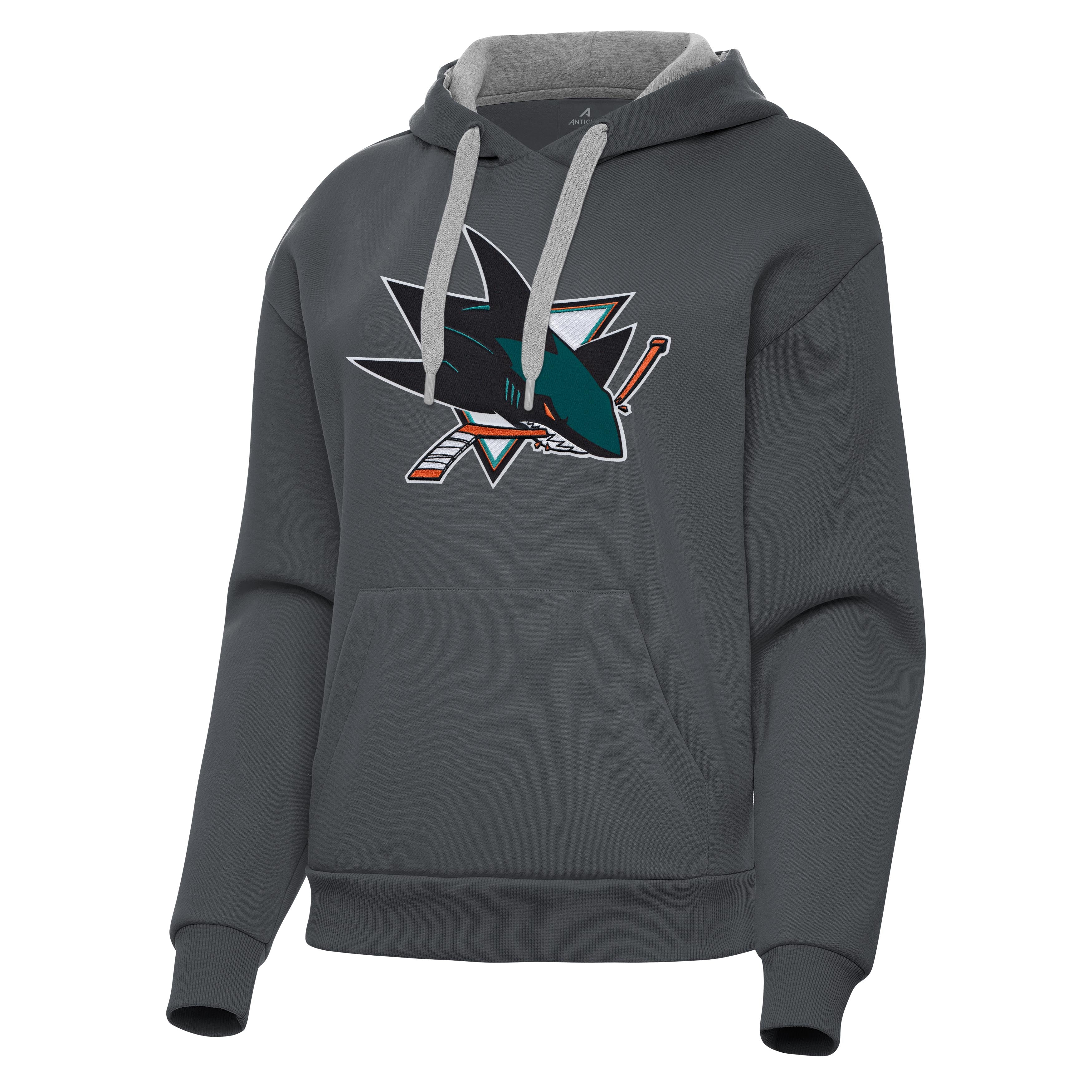 San Jose Sharks Womens Victory Full Front Logo Pullover Hood - Image 4