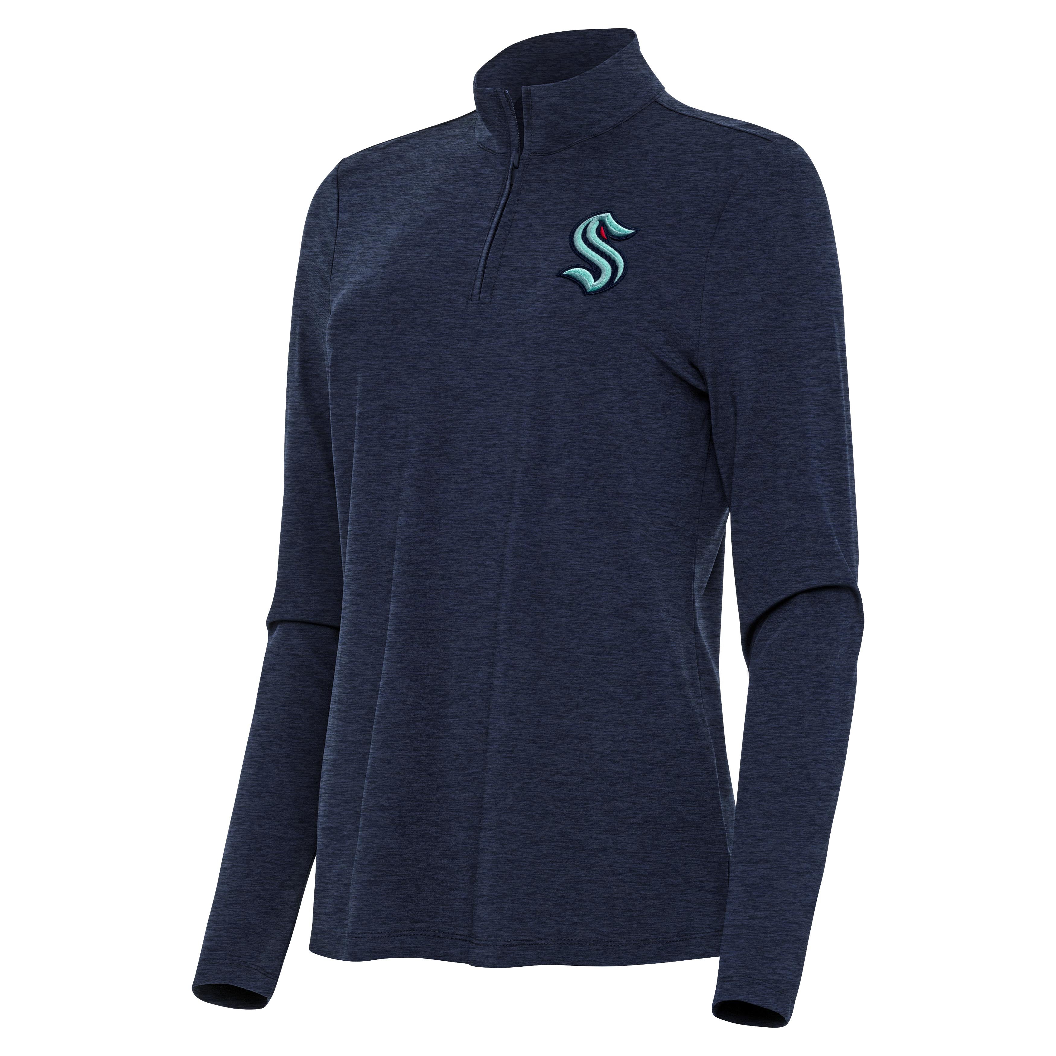 Seattle Kraken Womens Bright Quarter Zip Pullover - Image 2