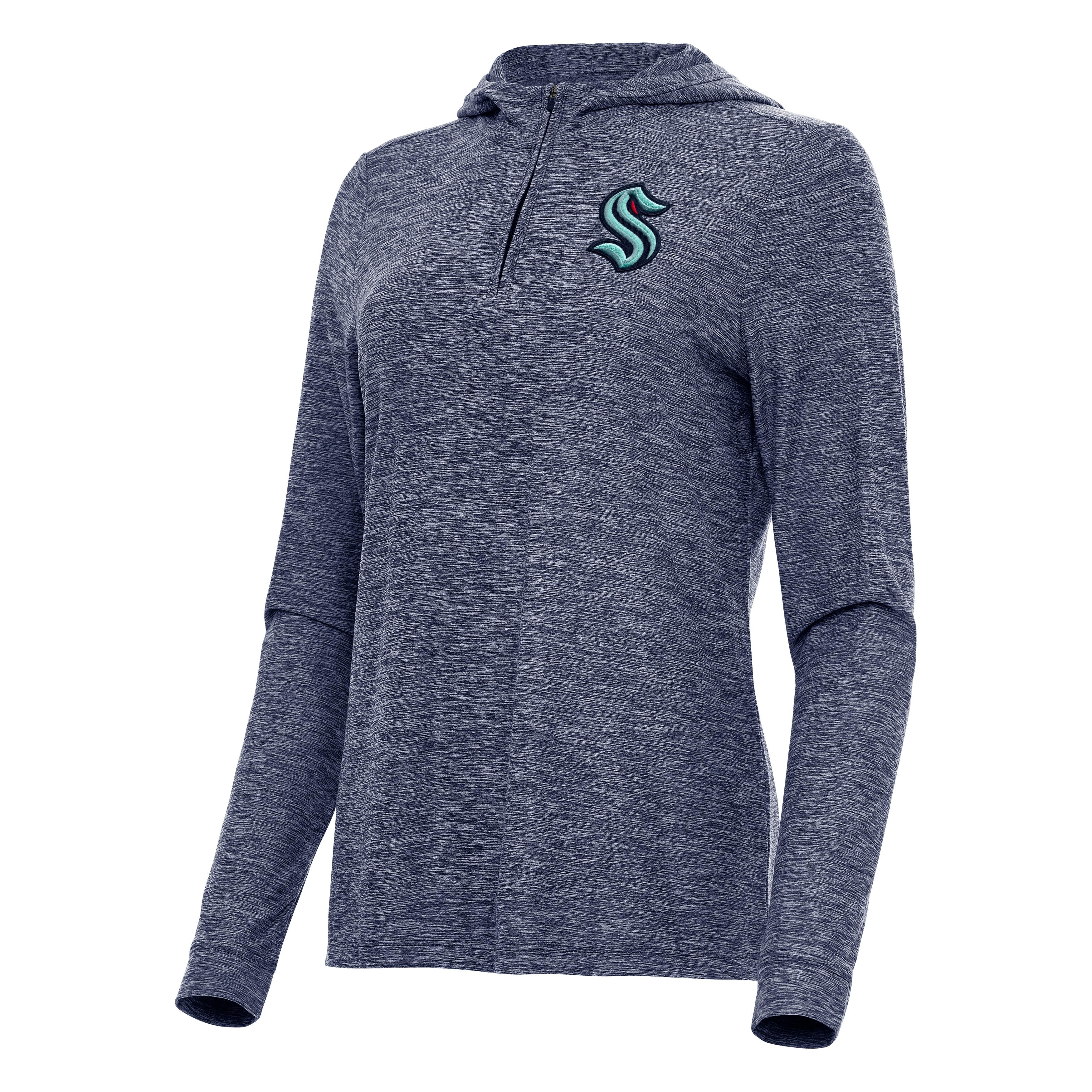 Seattle Kraken Womens Daybreak Quarter Zip Pullover Hood
