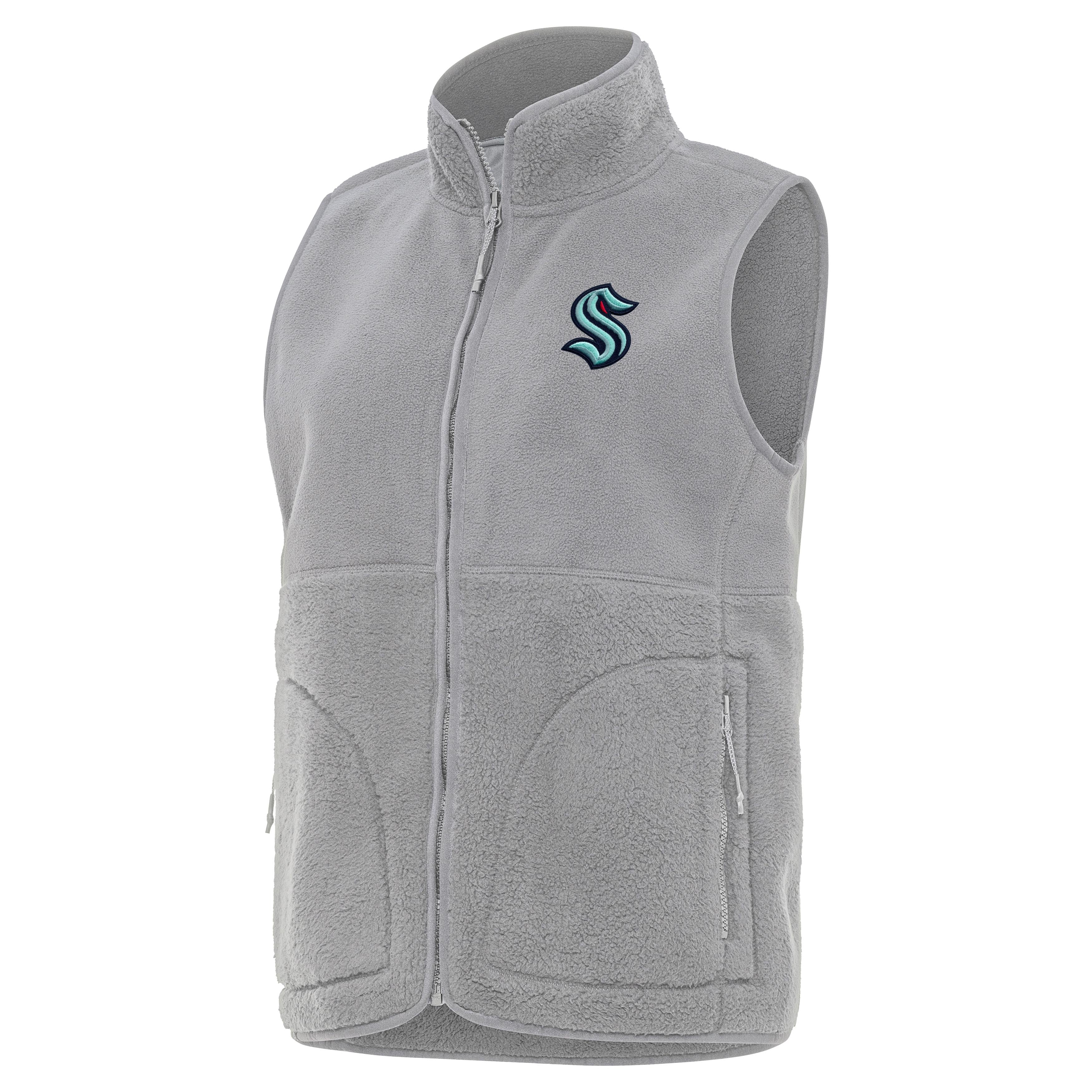 Seattle Kraken Womens Nostalgic Full Zip Vest - Image 3