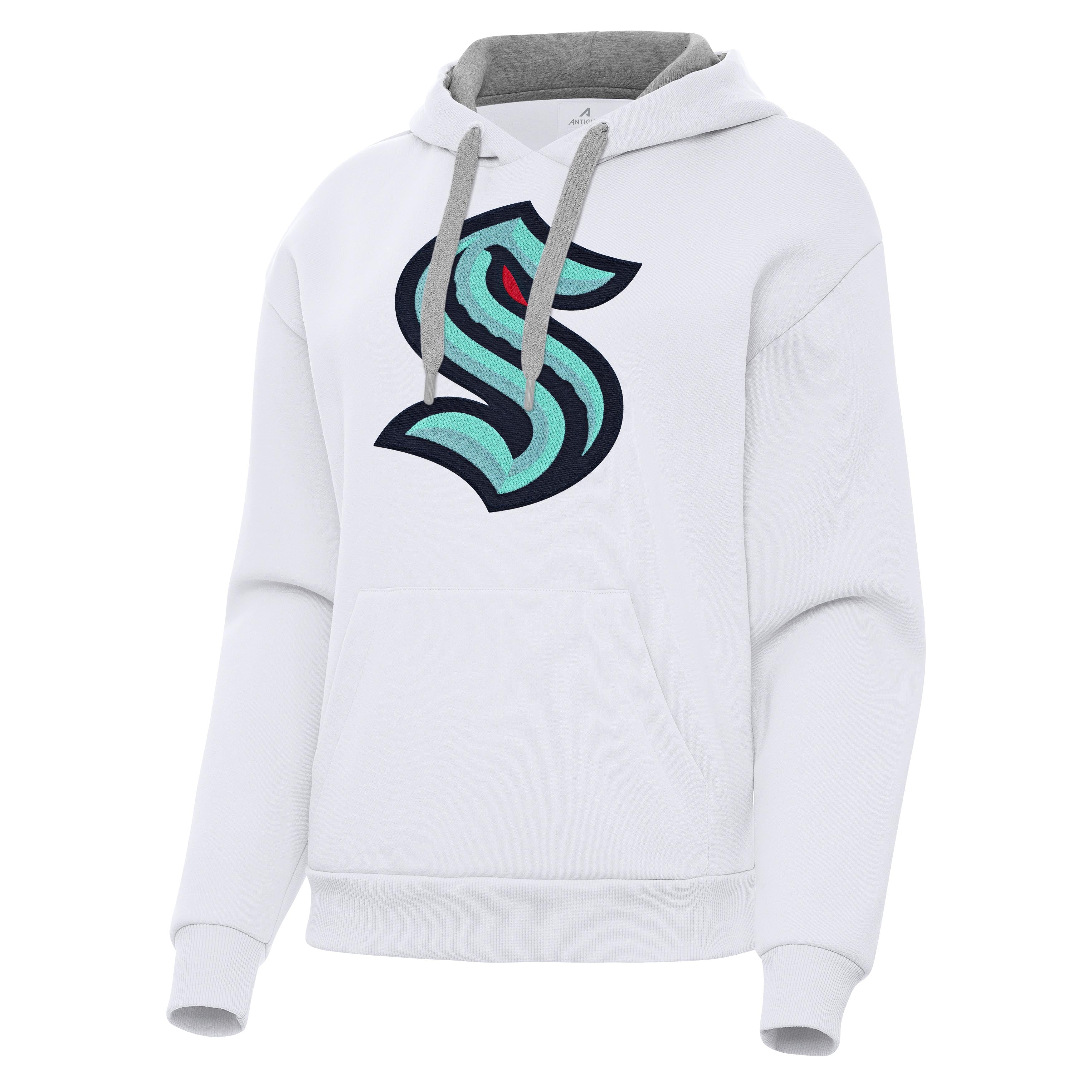 Seattle Kraken Womens Victory Full Front Logo Pullover Hood