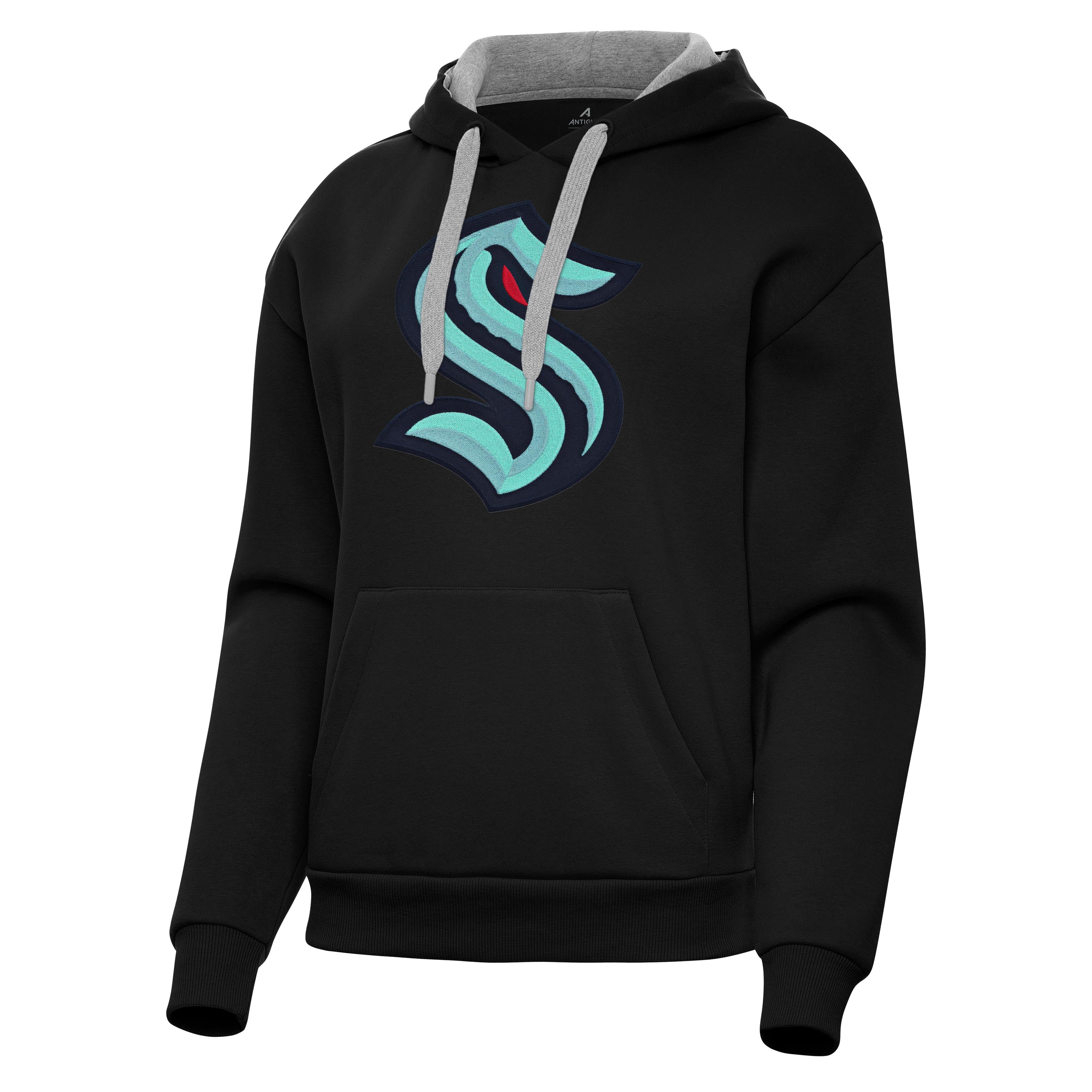 Seattle Kraken Womens Victory Full Front Logo Pullover Hood - Image 3