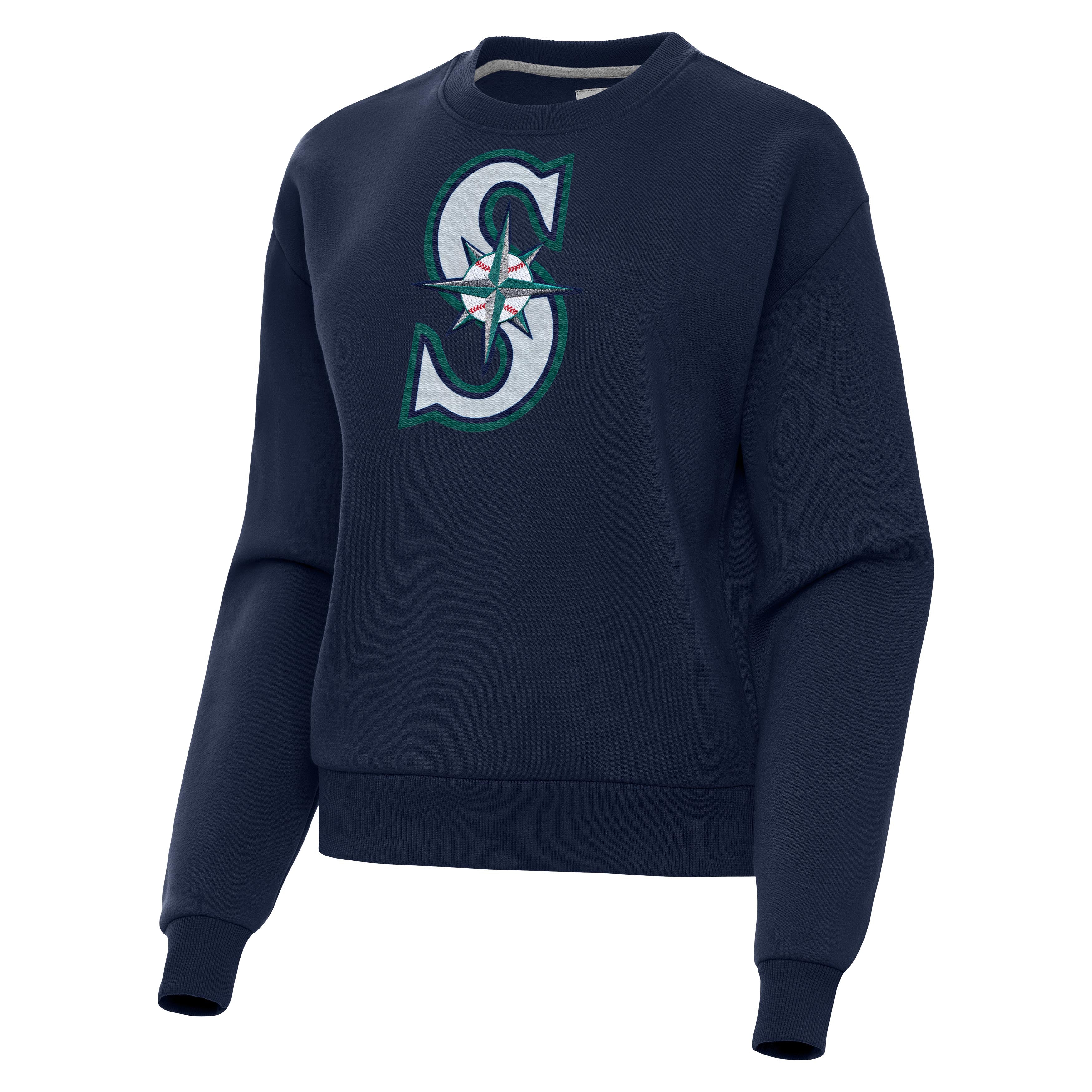Seattle Mariners Womens Victory Full Front Logo Crew