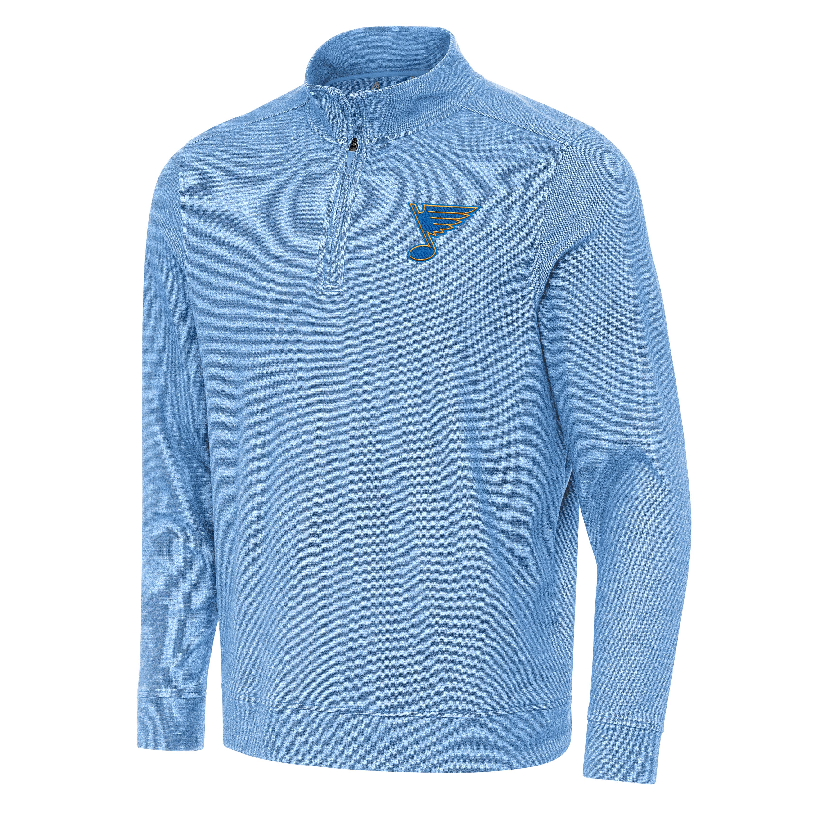 St Louis Blues Subtle Quarter Zip Mock - Image 3