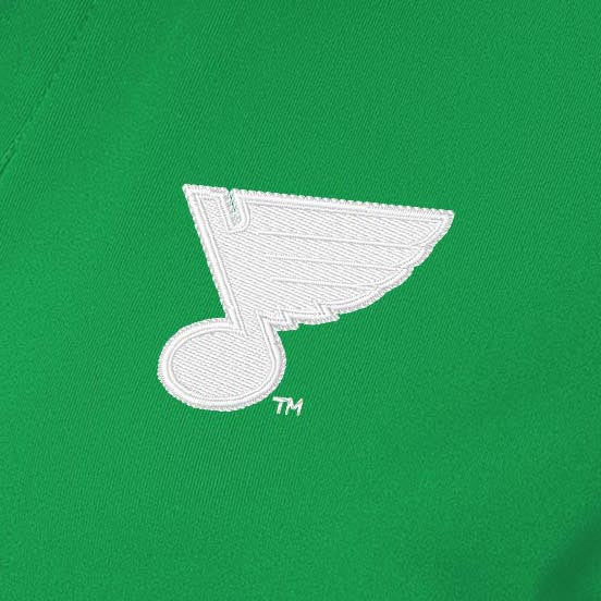 St Louis Blues Womens Era St Patricks Day White Logo Polo - Image 2