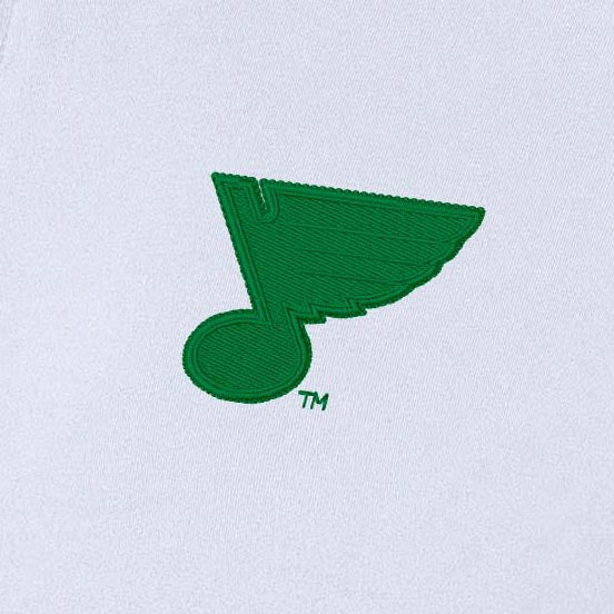 St Louis Blues Womens Intent St Patricks Day Quarter Zip Pullover - Image 4
