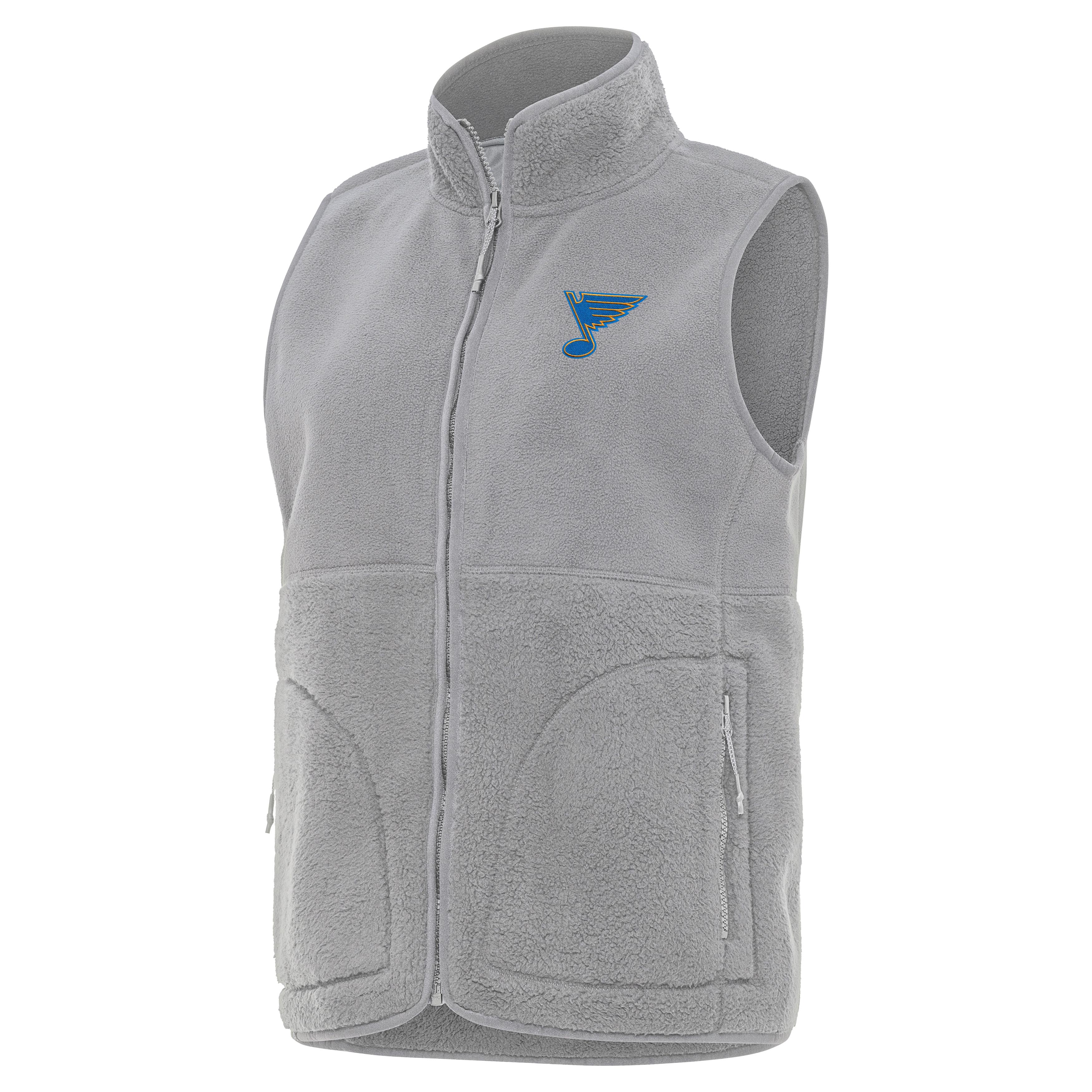 St Louis Blues Womens Nostalgic Full Zip Vest - Image 2