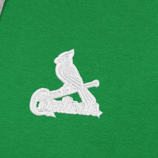 St. Louis Cardinals Victory St Patricks Day White Logo Pullover Hood - Image 2