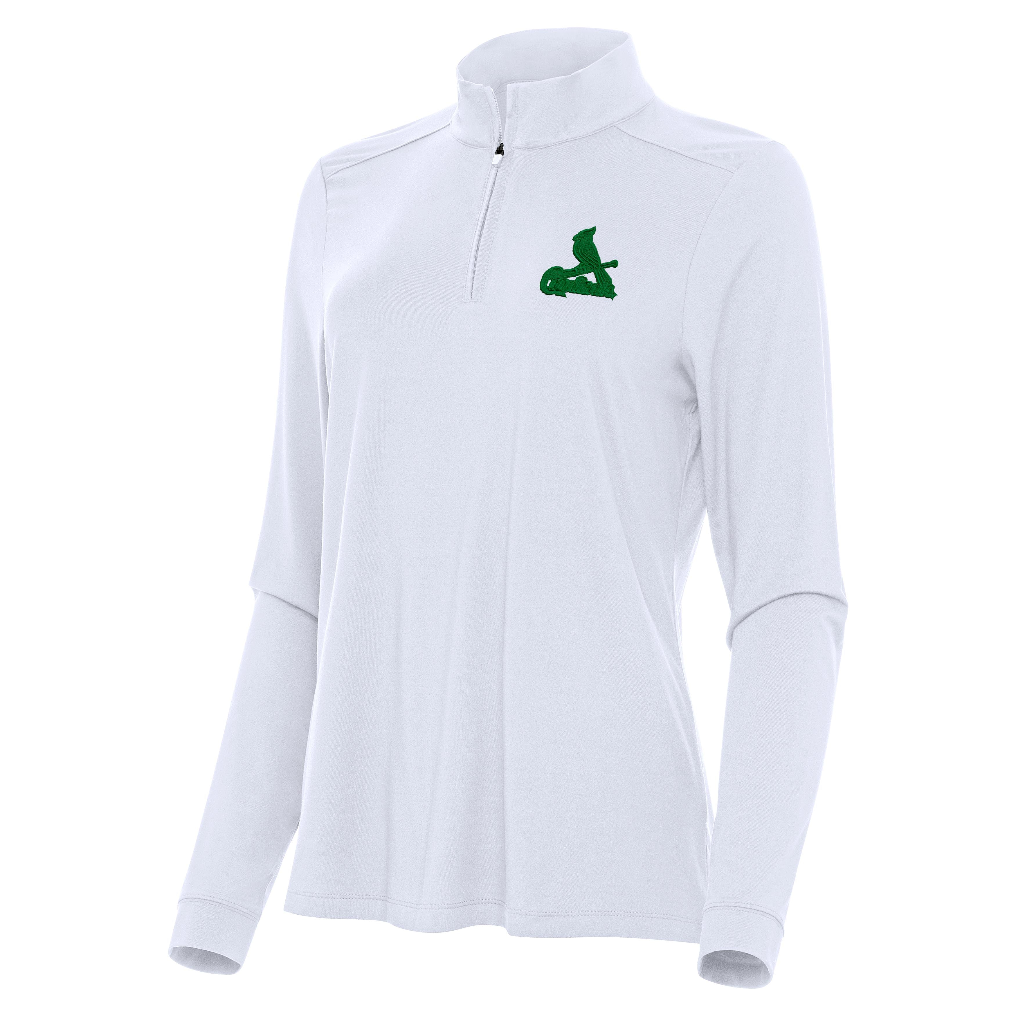 St. Louis Cardinals Womens Intent St Patricks Day Quarter Zip Pullover