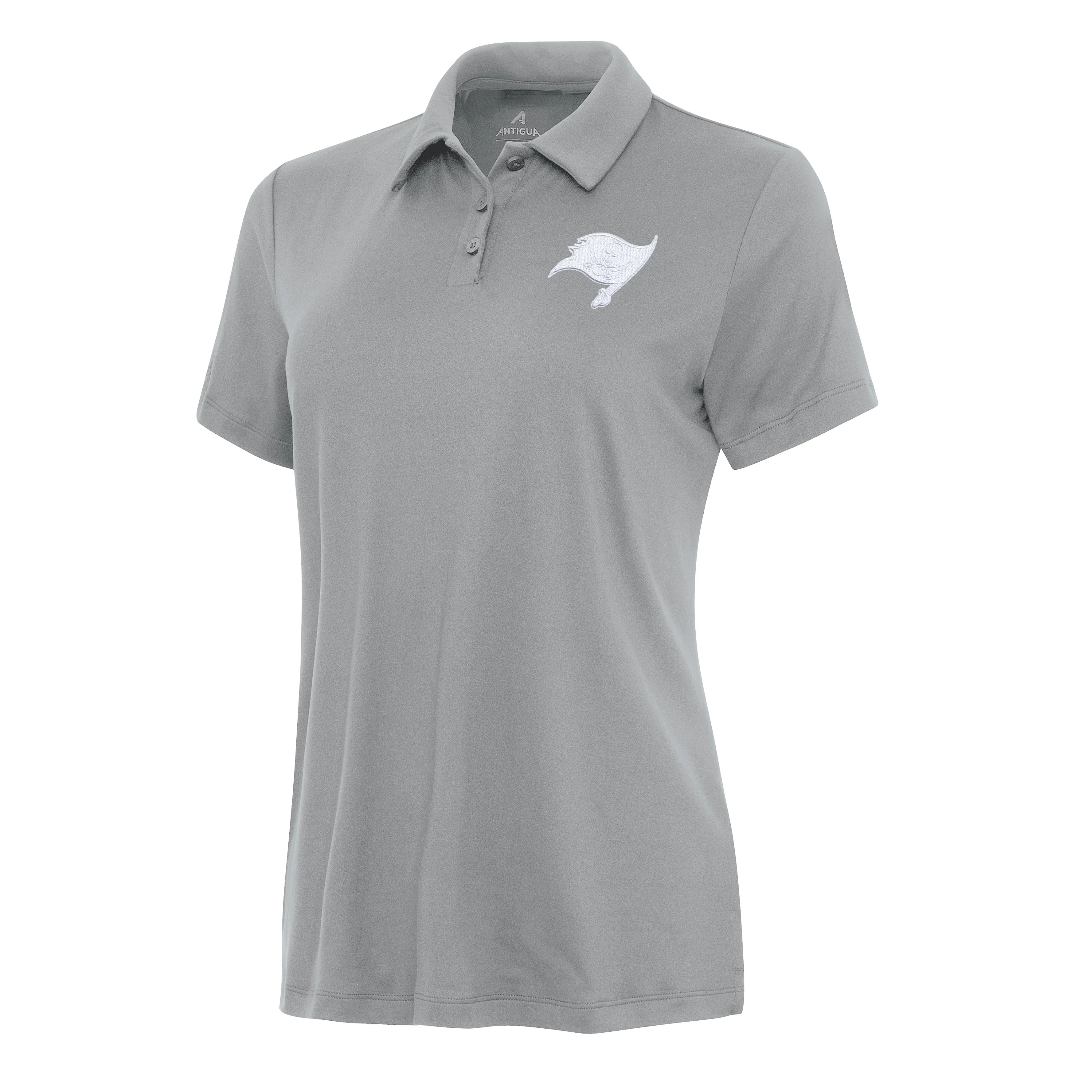 Tampa Bay Buccaneers Womens Reprocess White Logo Polo - Image 2