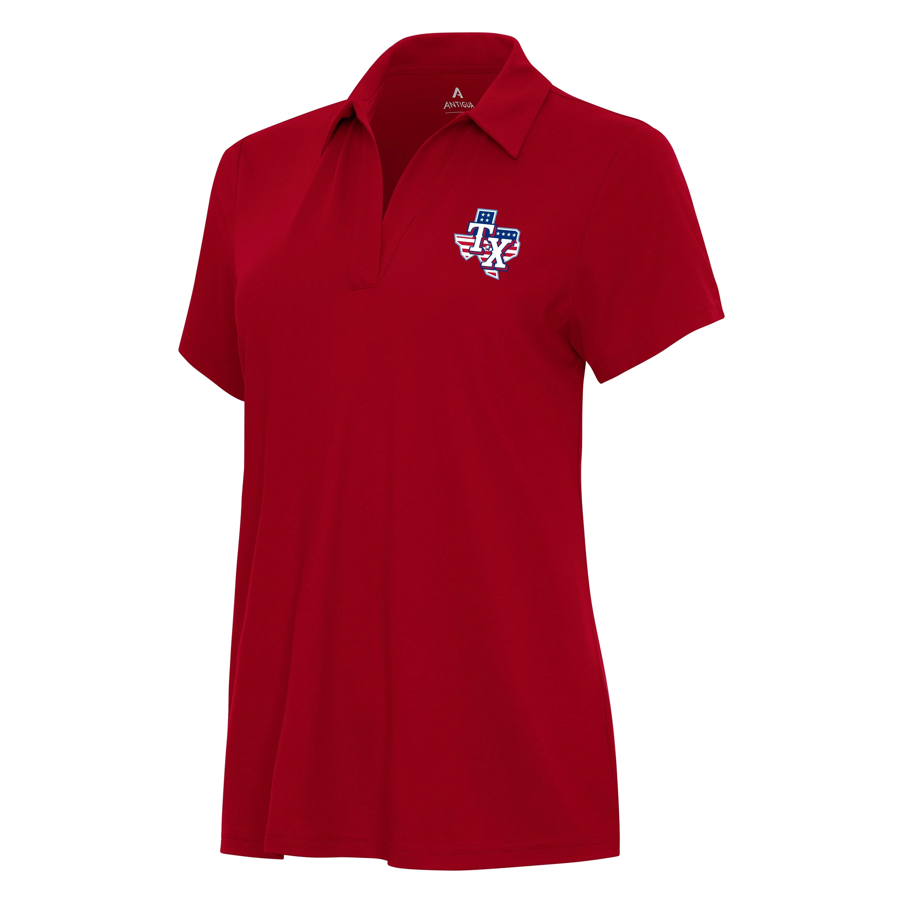 Texas Rangers Womens Patriotic Logo Polo - Image 3