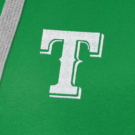 Texas Rangers Womens Victory St Patricks Day White Logo Pullover Hood - Image 2