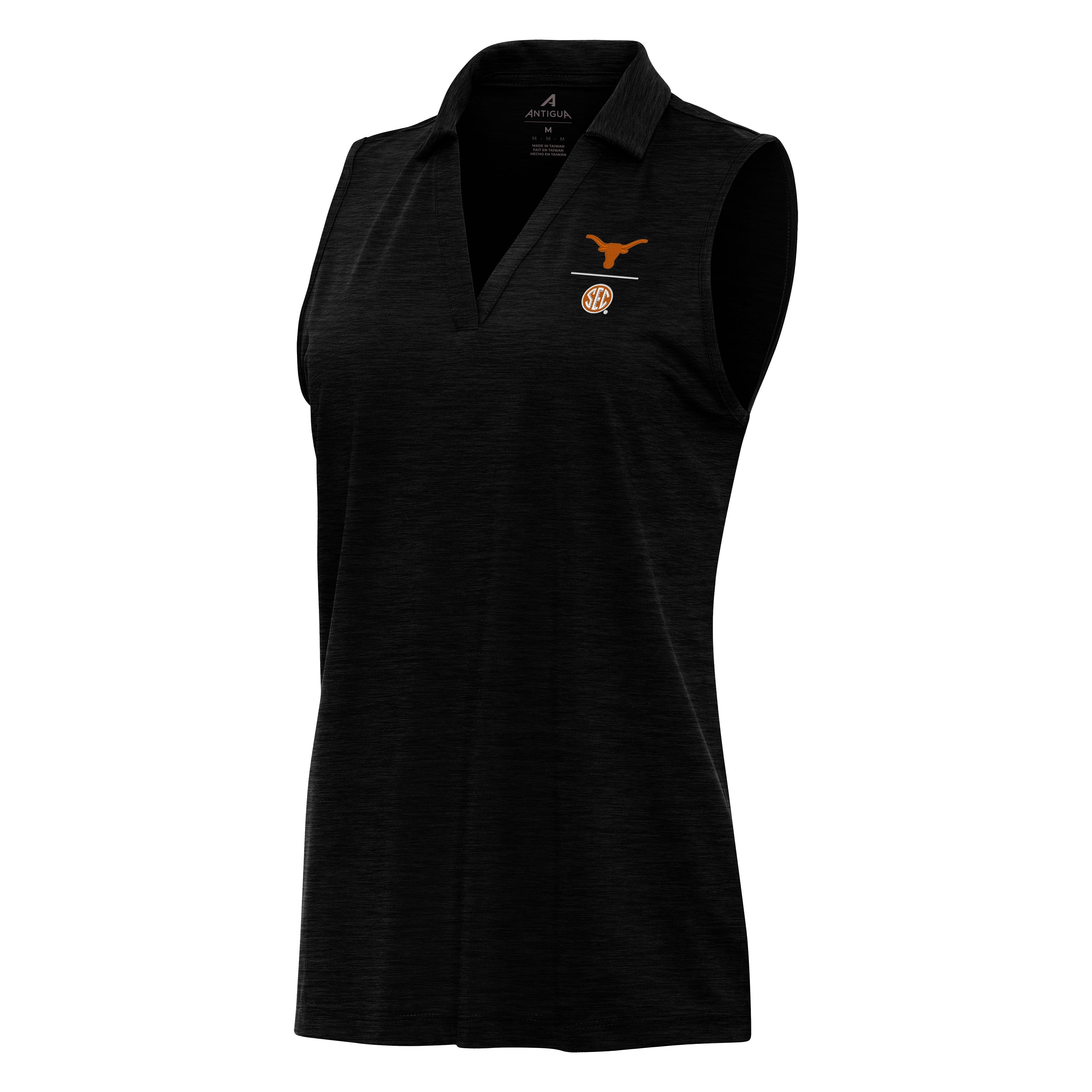 Texas Longhorns SEC Womens Layout Sleeveless Polo