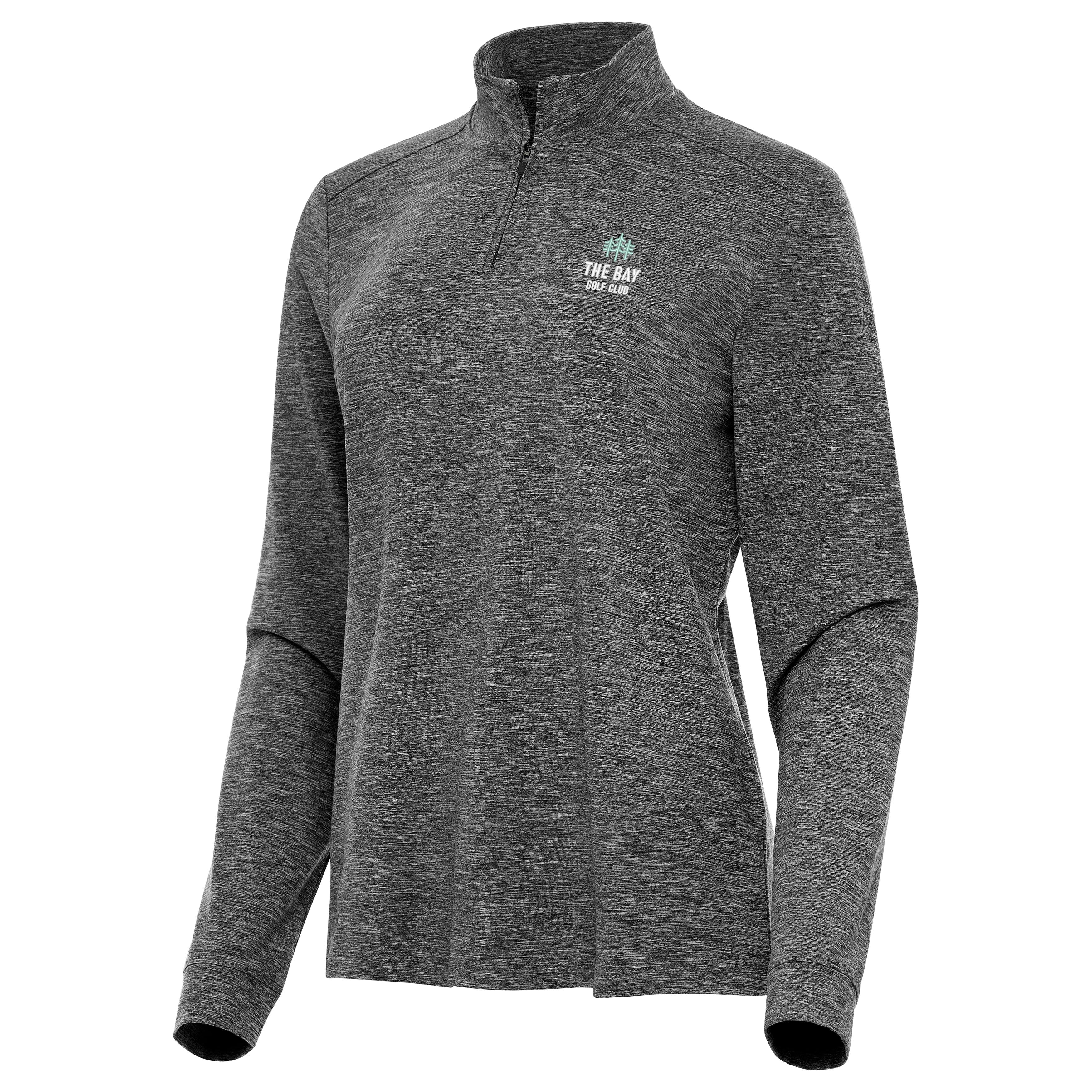 The Bay Golf Club Wordmark Womens Mentor Quarter Zip Pullover