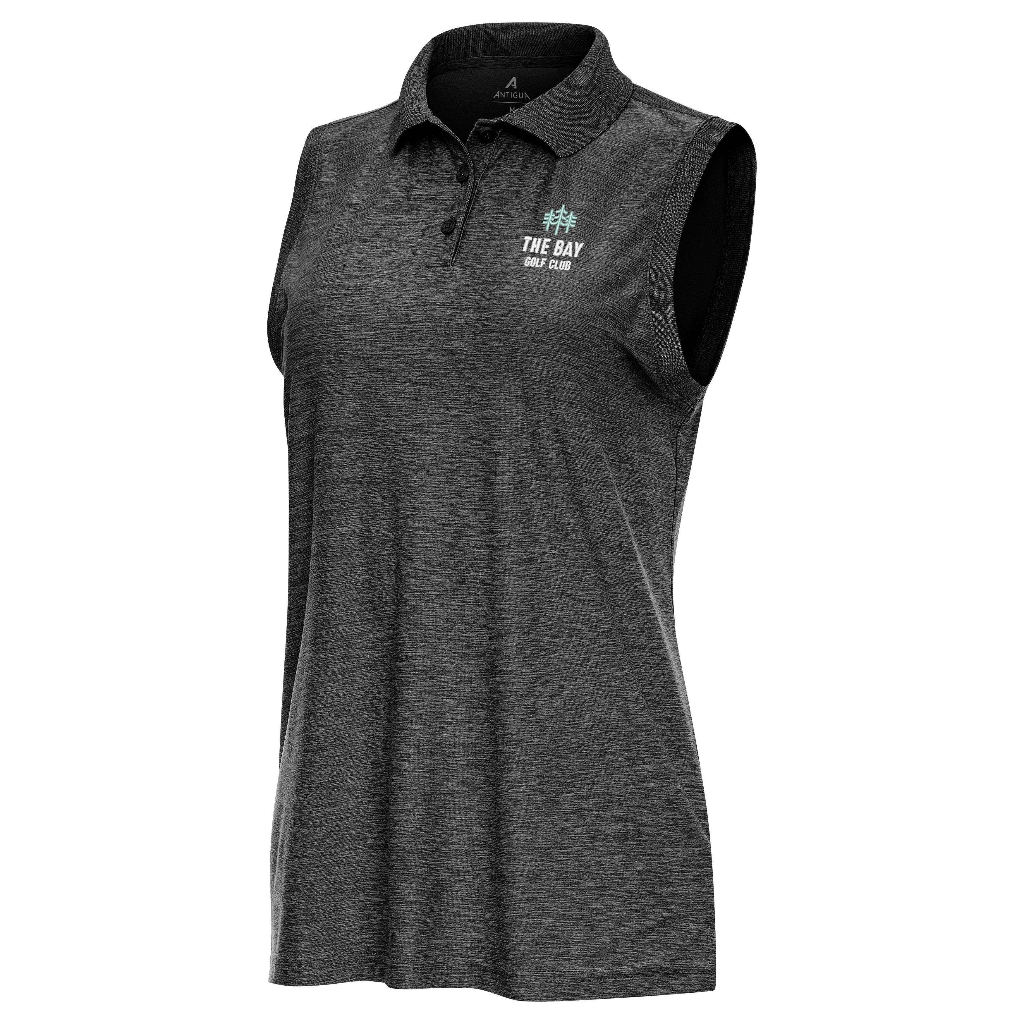The Bay Golf Club Wordmark Womens Recap Sleeveless Polo