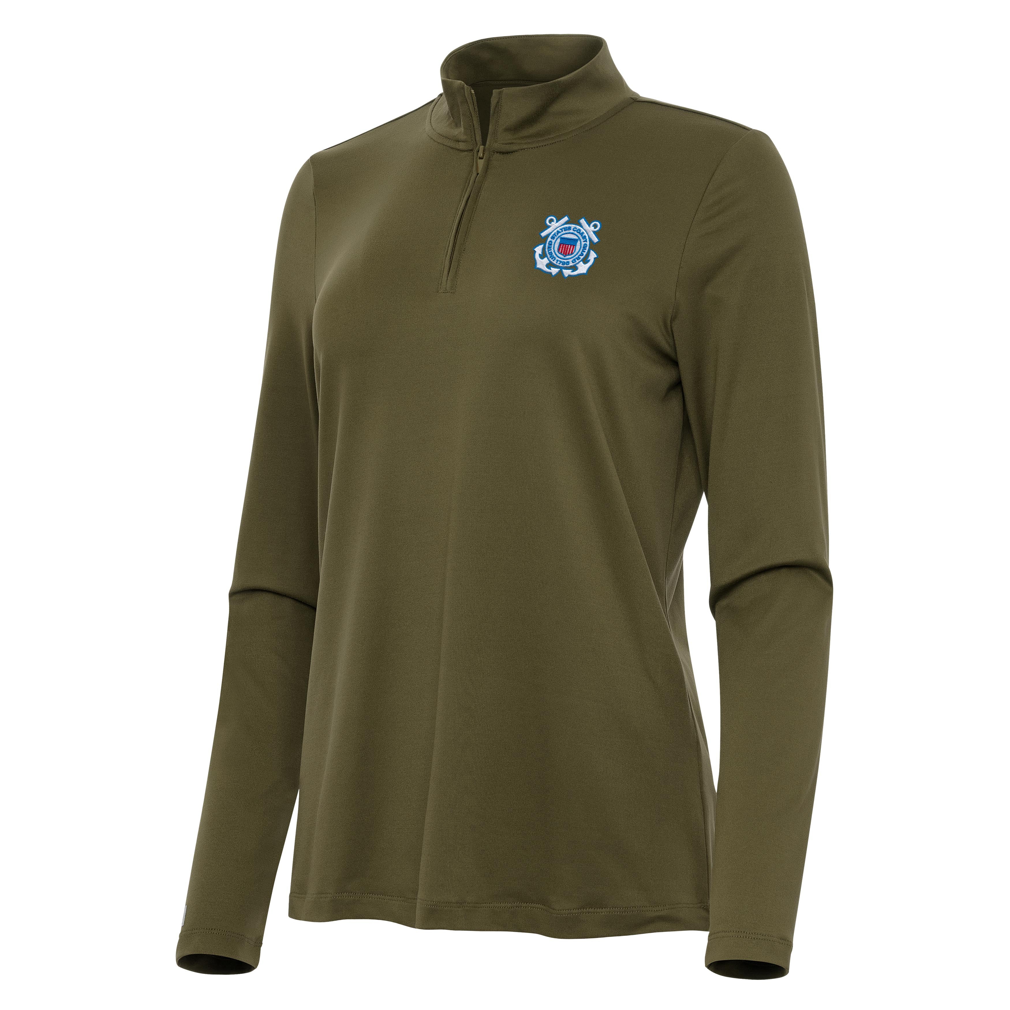 Coast Guard Womens Reprocess Quarter Zip Pullover