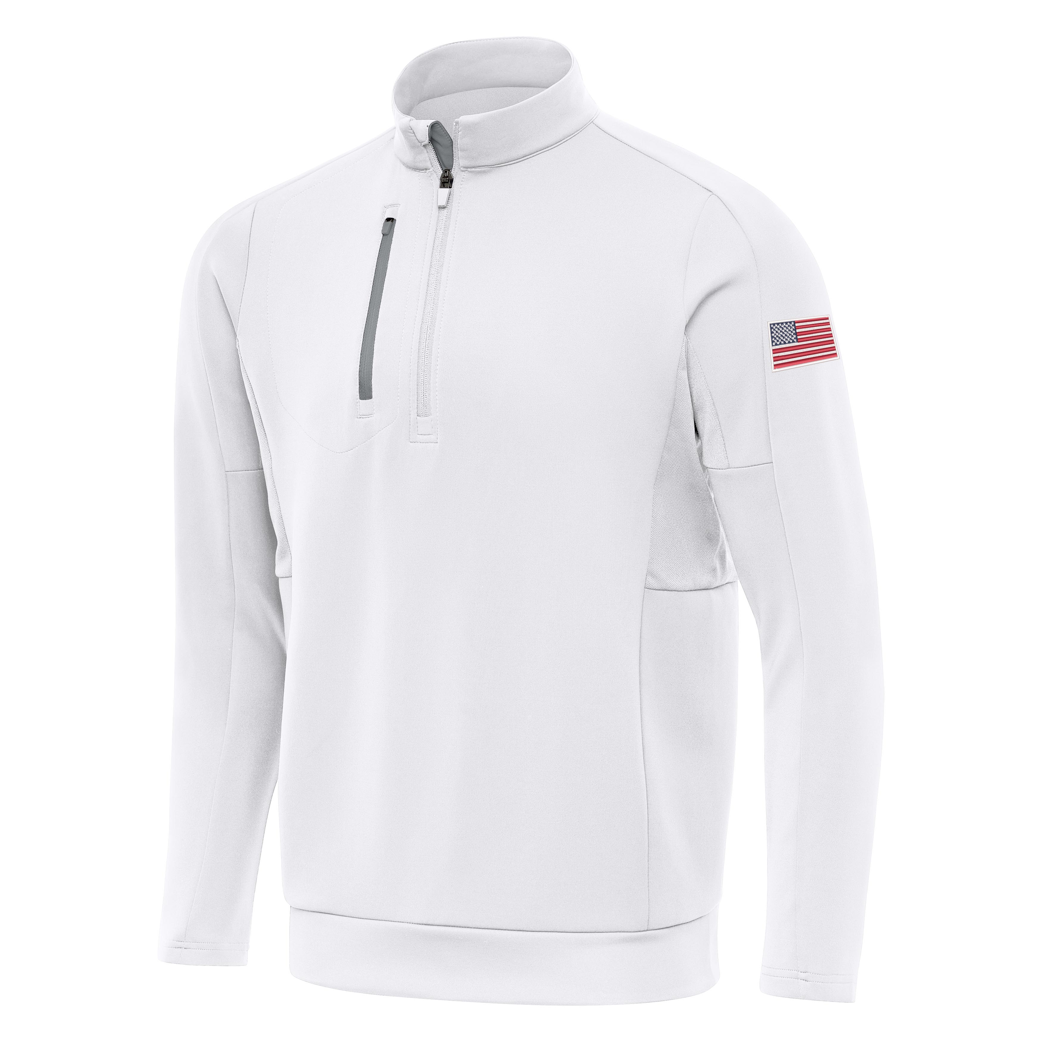 US Flag Left Sleeve Generation Quarter Zip Pullover - Image 3