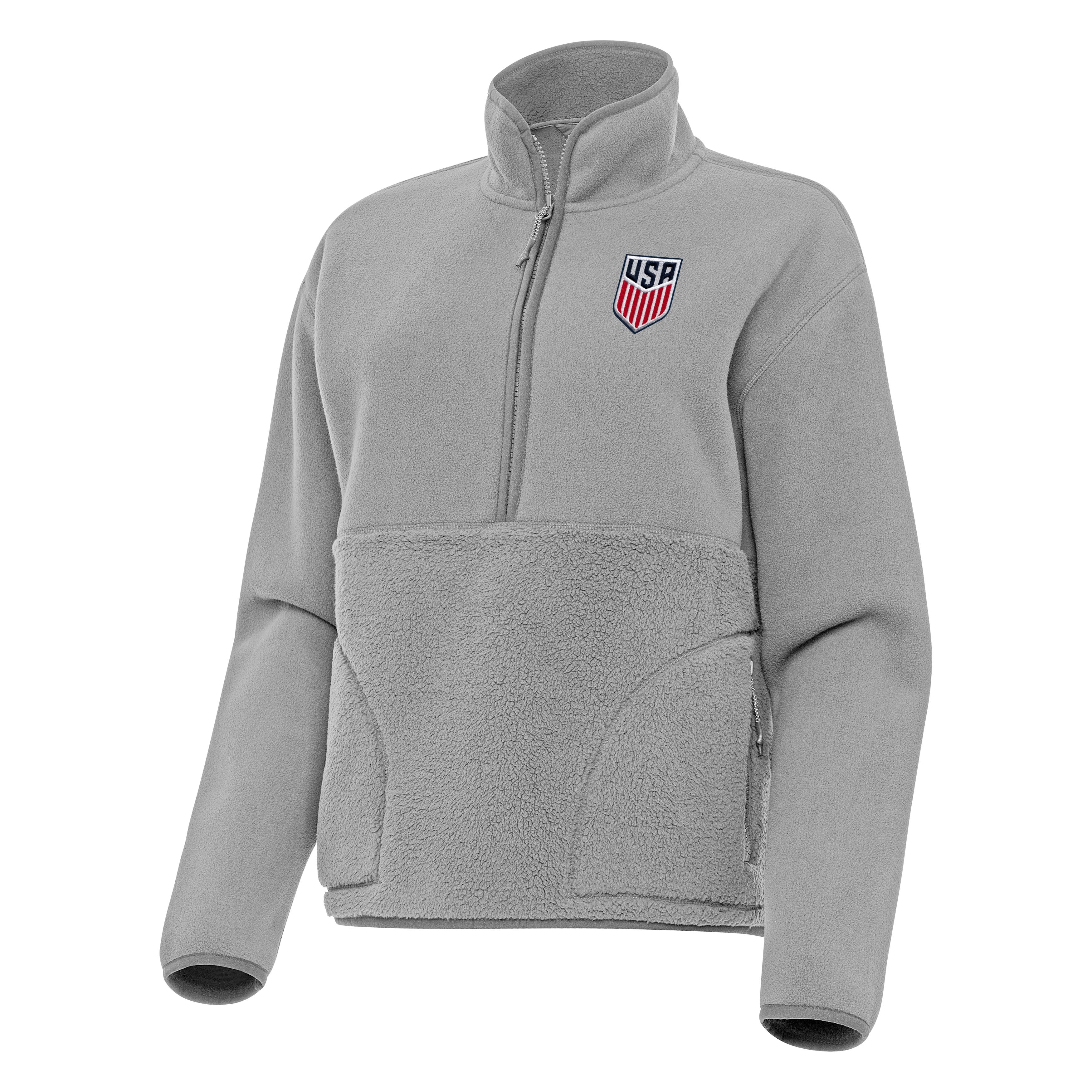 US Mens Soccer Womens Figure Quarter Zip Pullover - Image 2