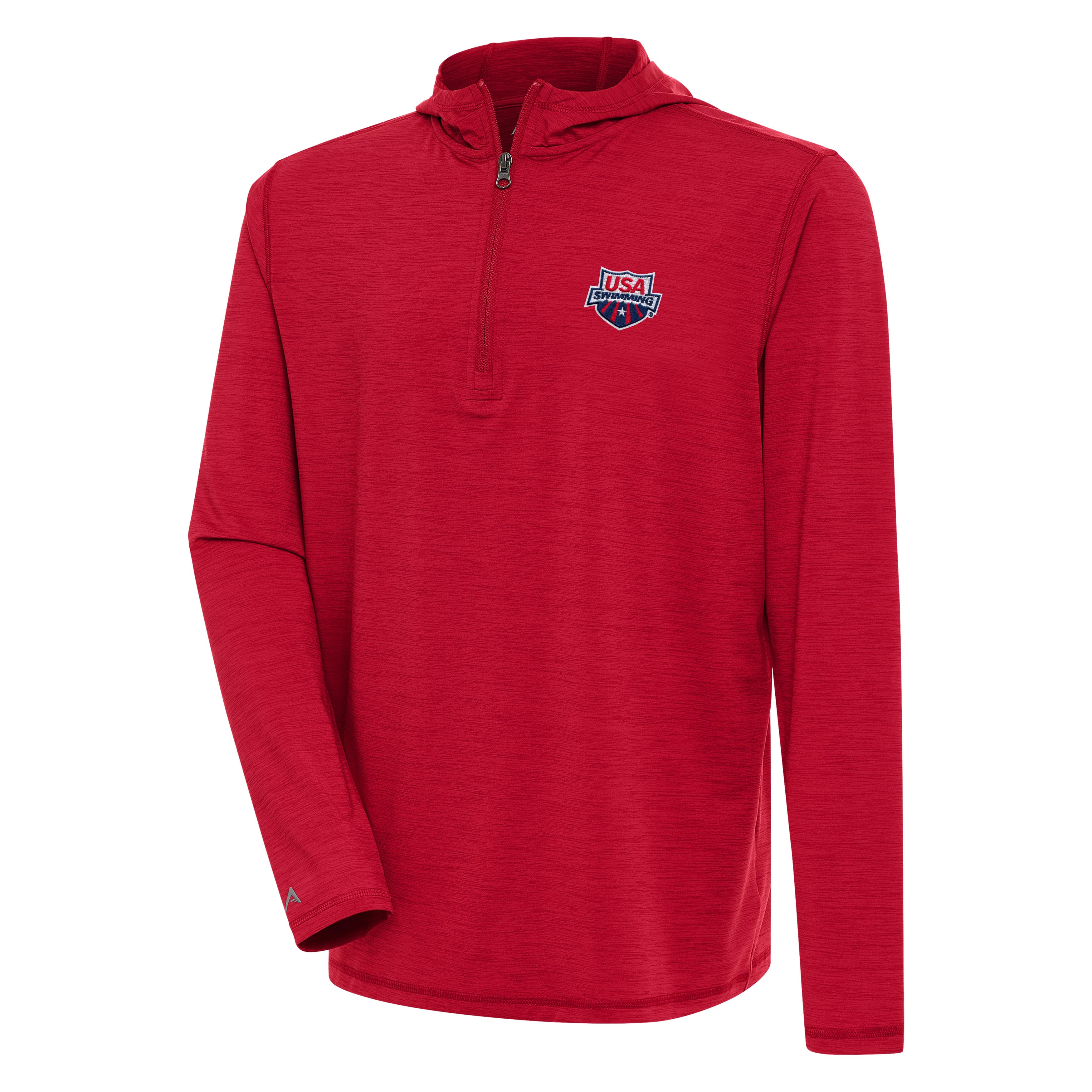 US Swimming Tidy Hooded Quarter Zip Pullover - Image 3