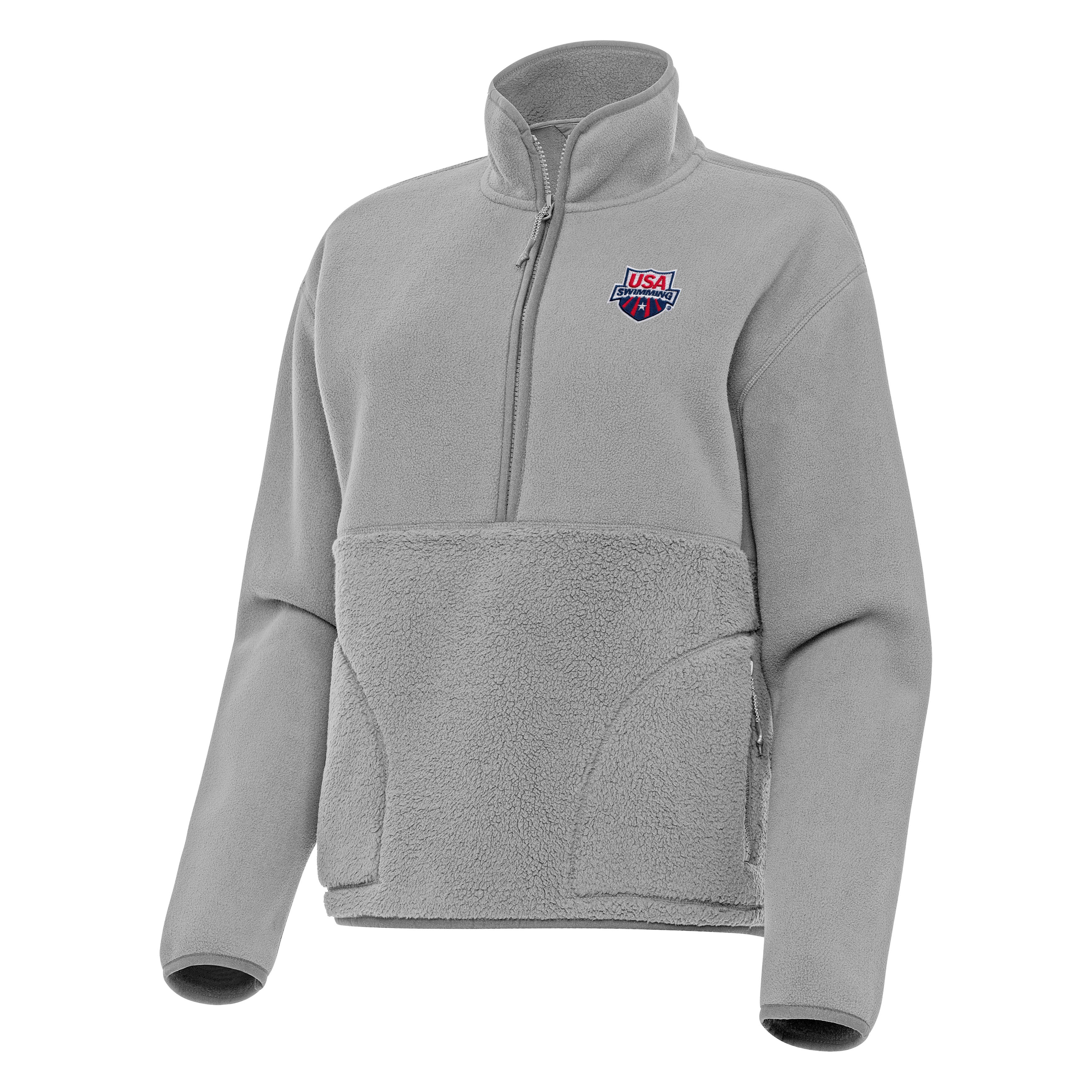 US Swimming Womens Figure Quarter Zip Pullover - Image 2